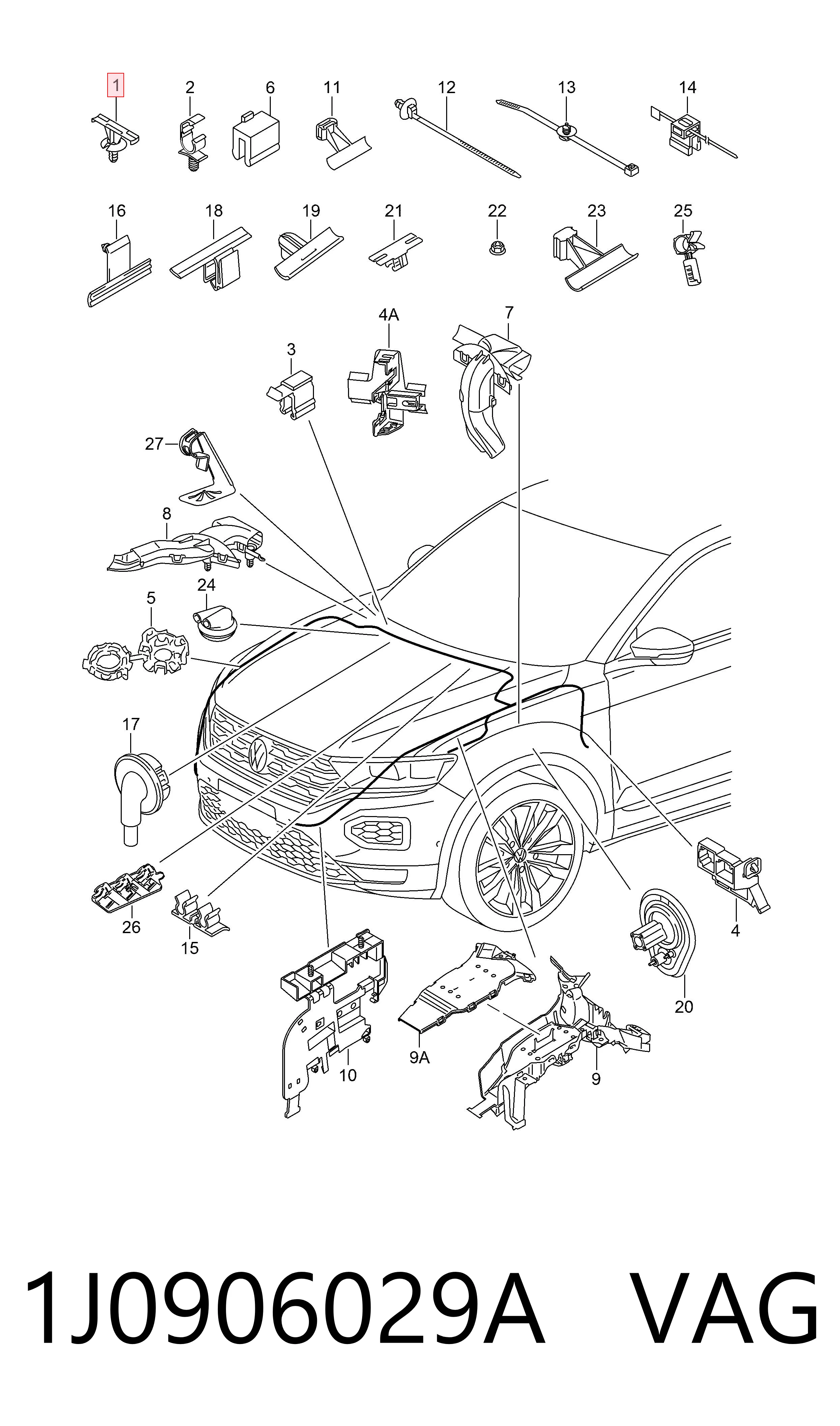 1J0906029A VAG Centralina Del Motor