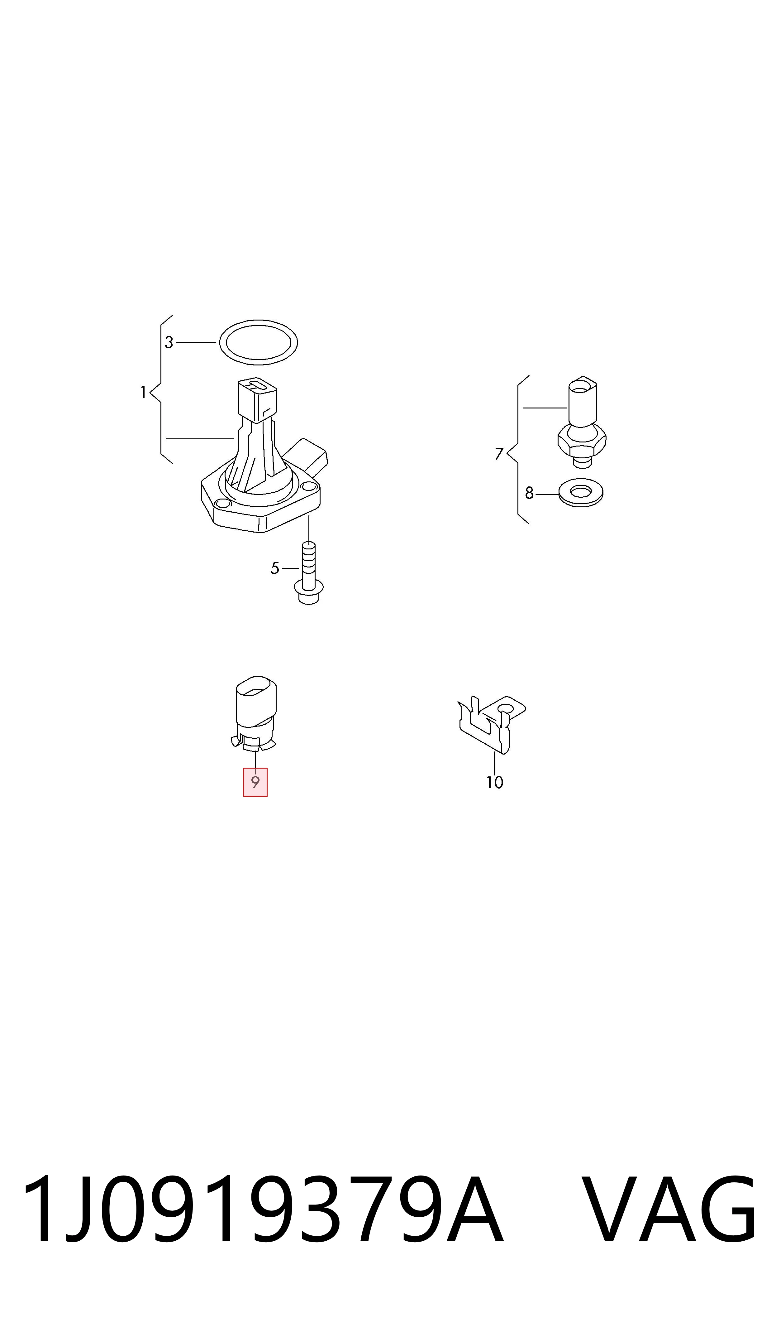 Sensor de temperatura ambiente VAG 1J0919379A precio, desde 11,34 EUR