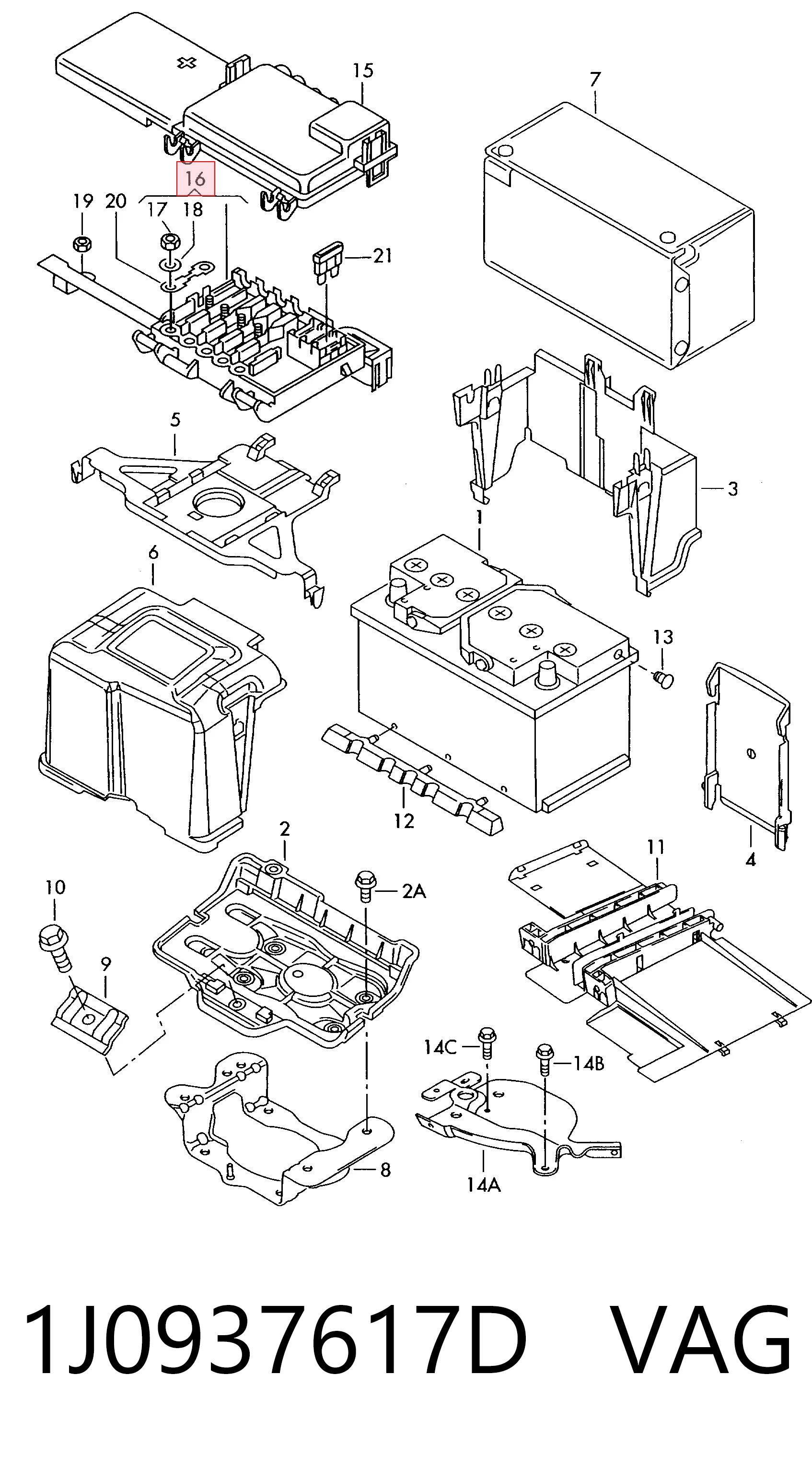 Caja de fusibles KSP00364 KSP