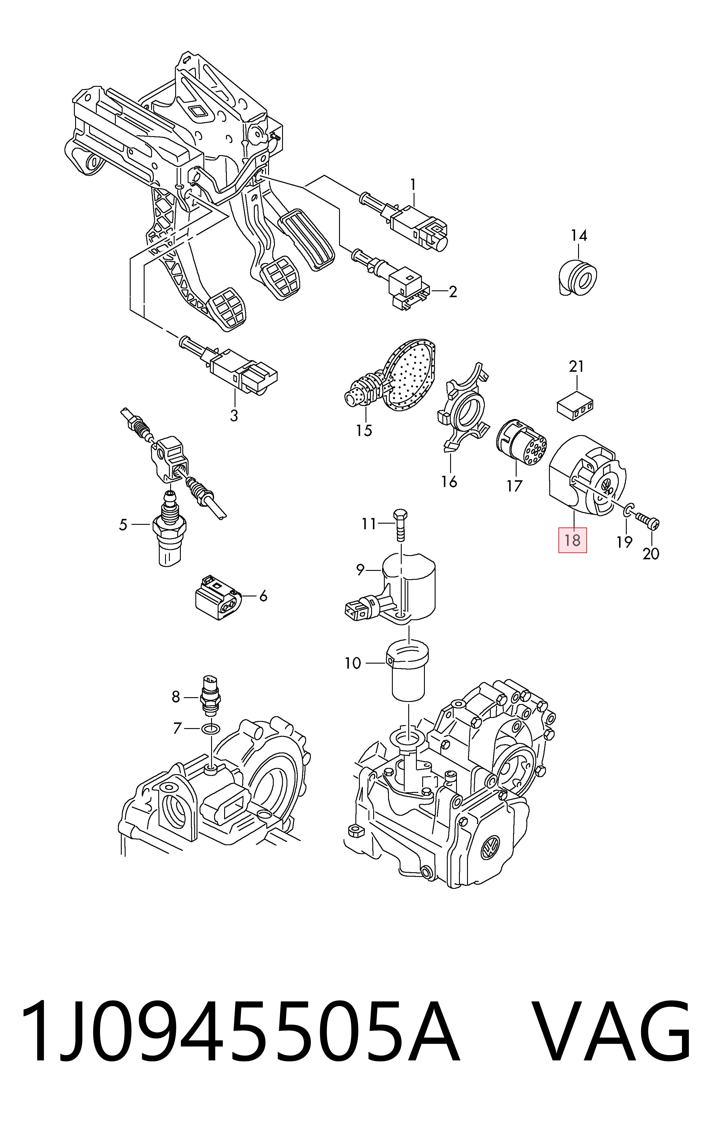 1J0945505A VAG