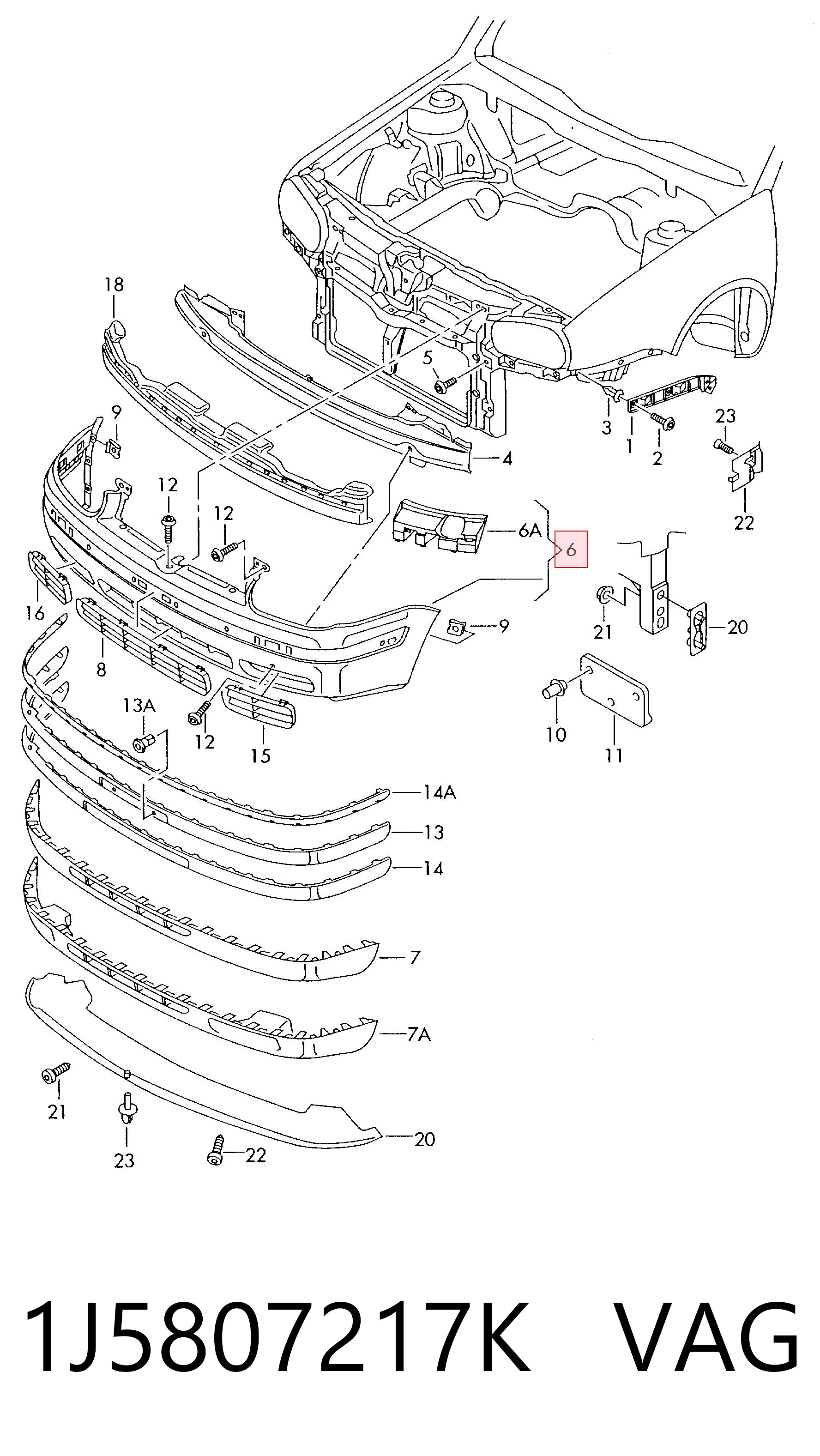Paragolpes 88070033302 Diamond/DPA