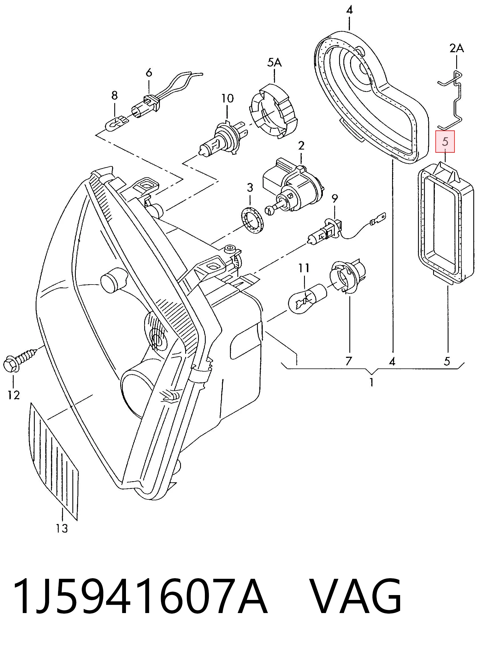 1J5941607A VAG 
