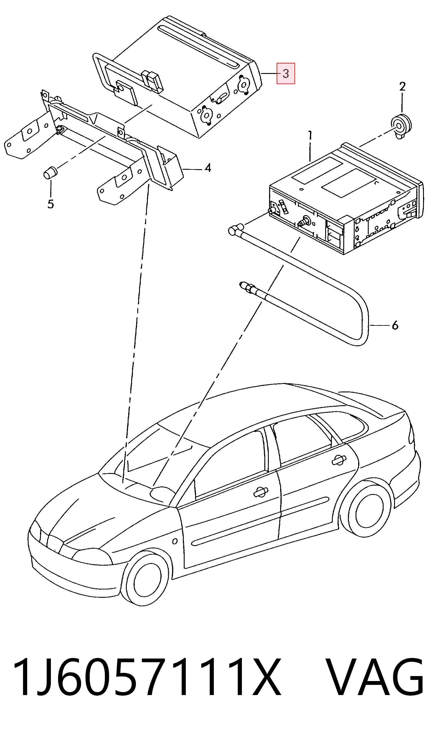 Radio para Seat Ibiza 6L1