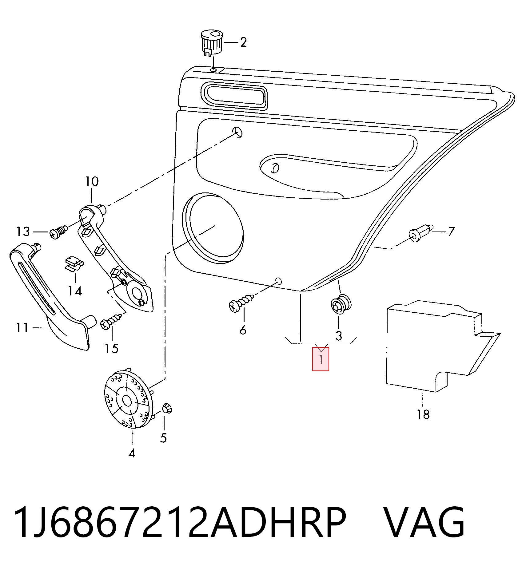 Panel puerta para Volkswagen Golf IV (1997-2008) desguace