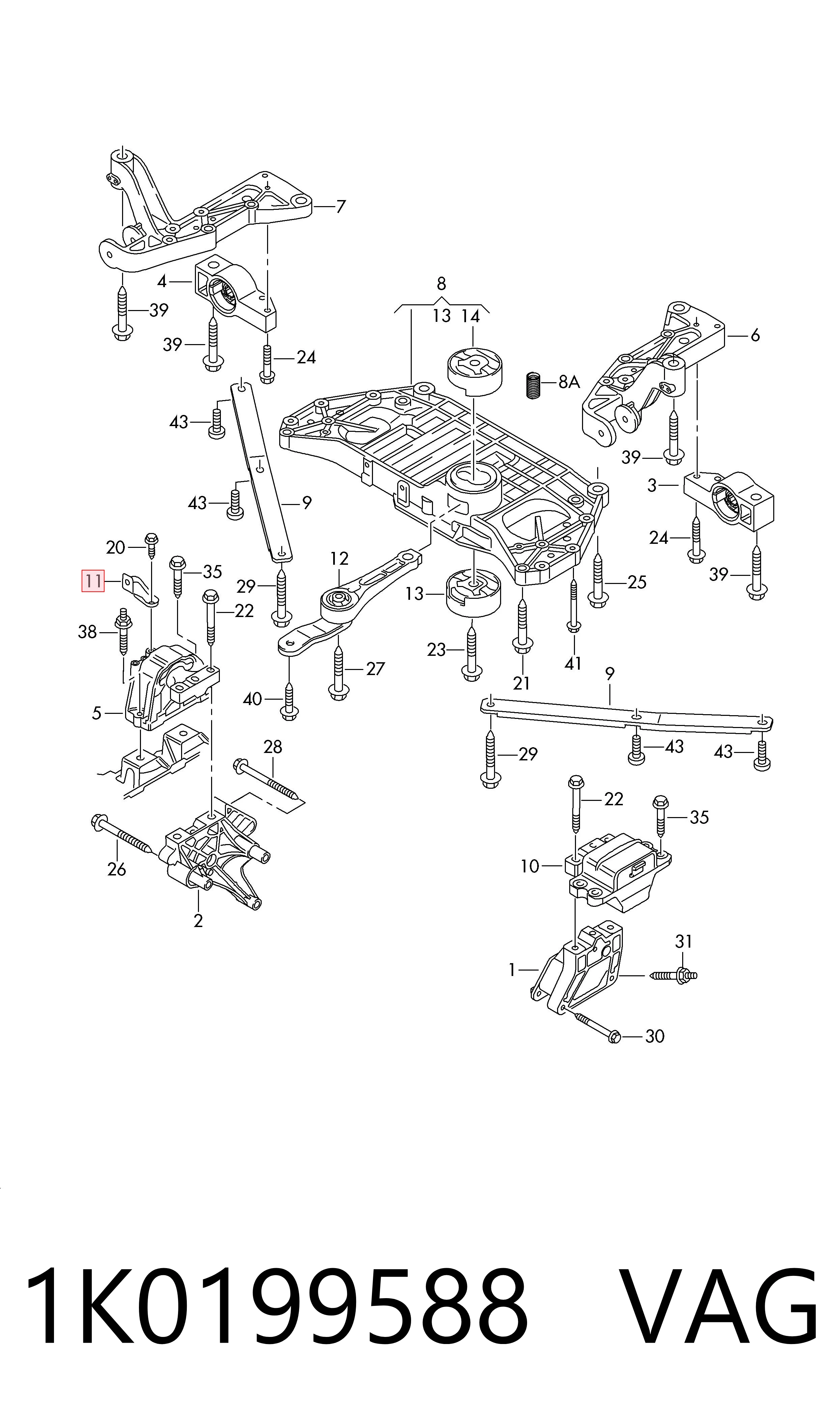  VAG 1K0199588 precio, desde 30,17 EUR
