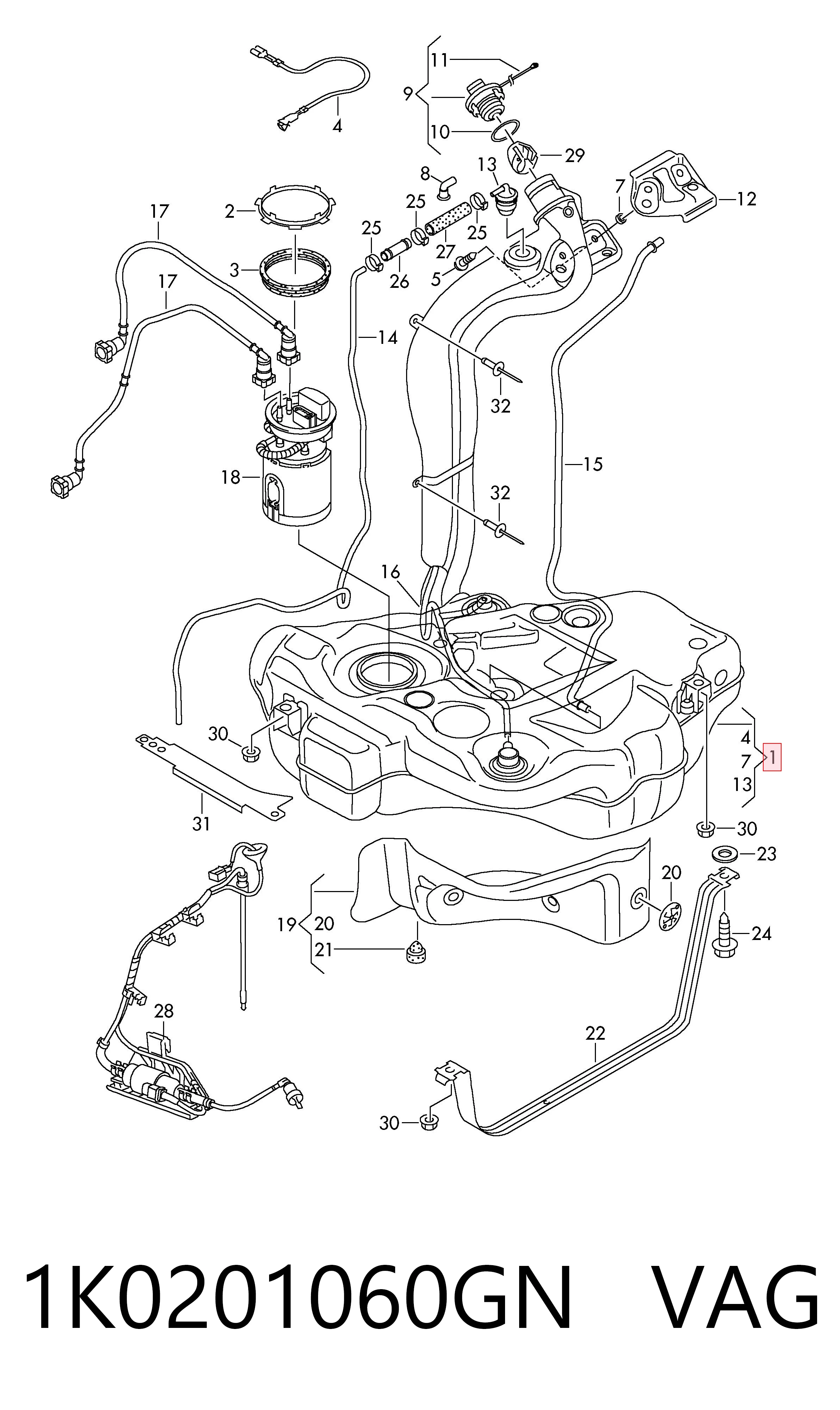 Comprar Depósito de combustible Audi A3  8P1 a bajo precio