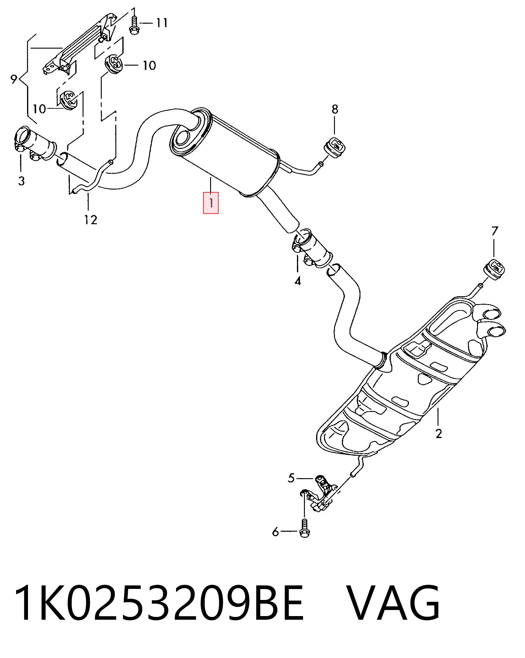 1K0253209BE VAG