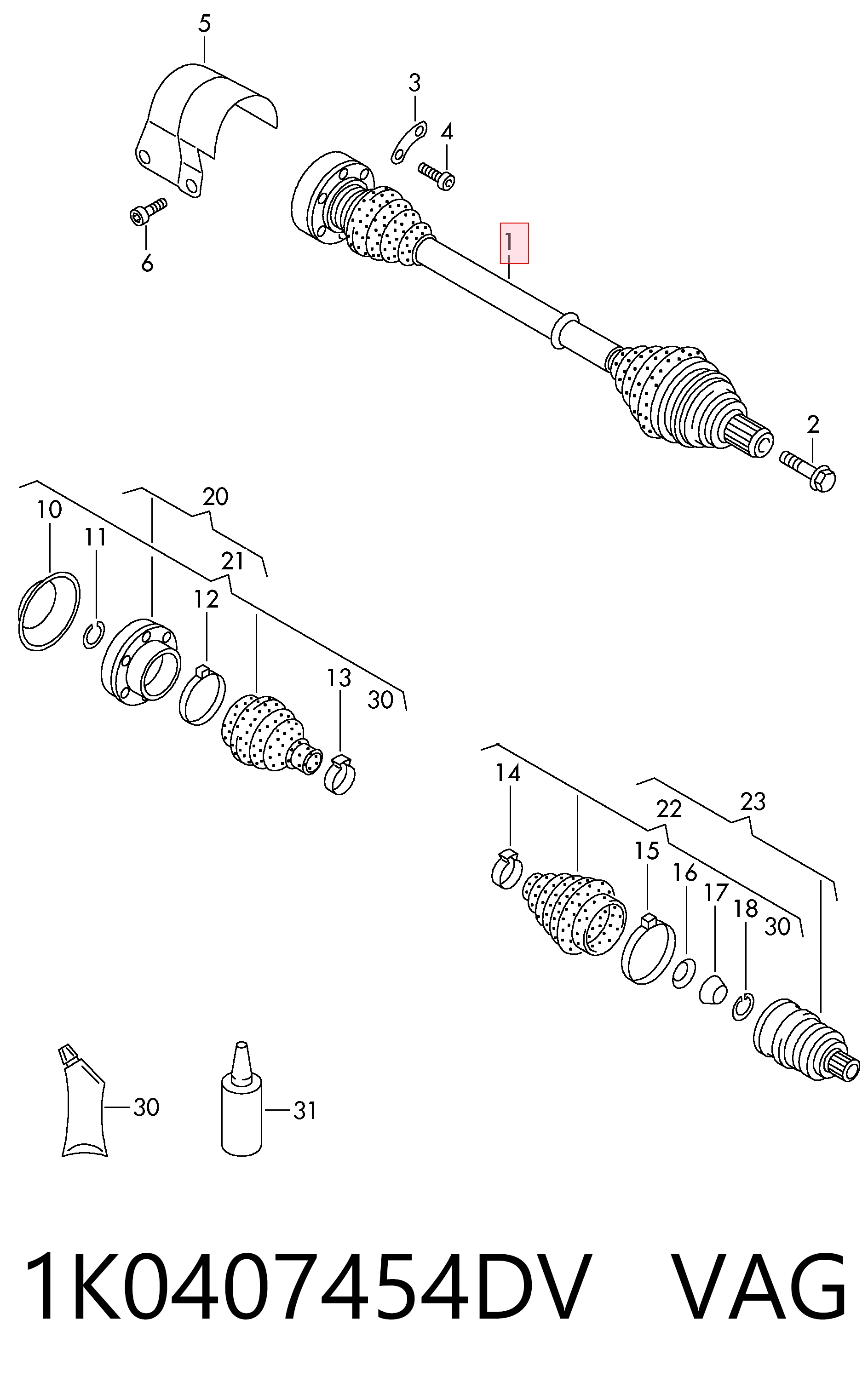 1K0407454DV VAG