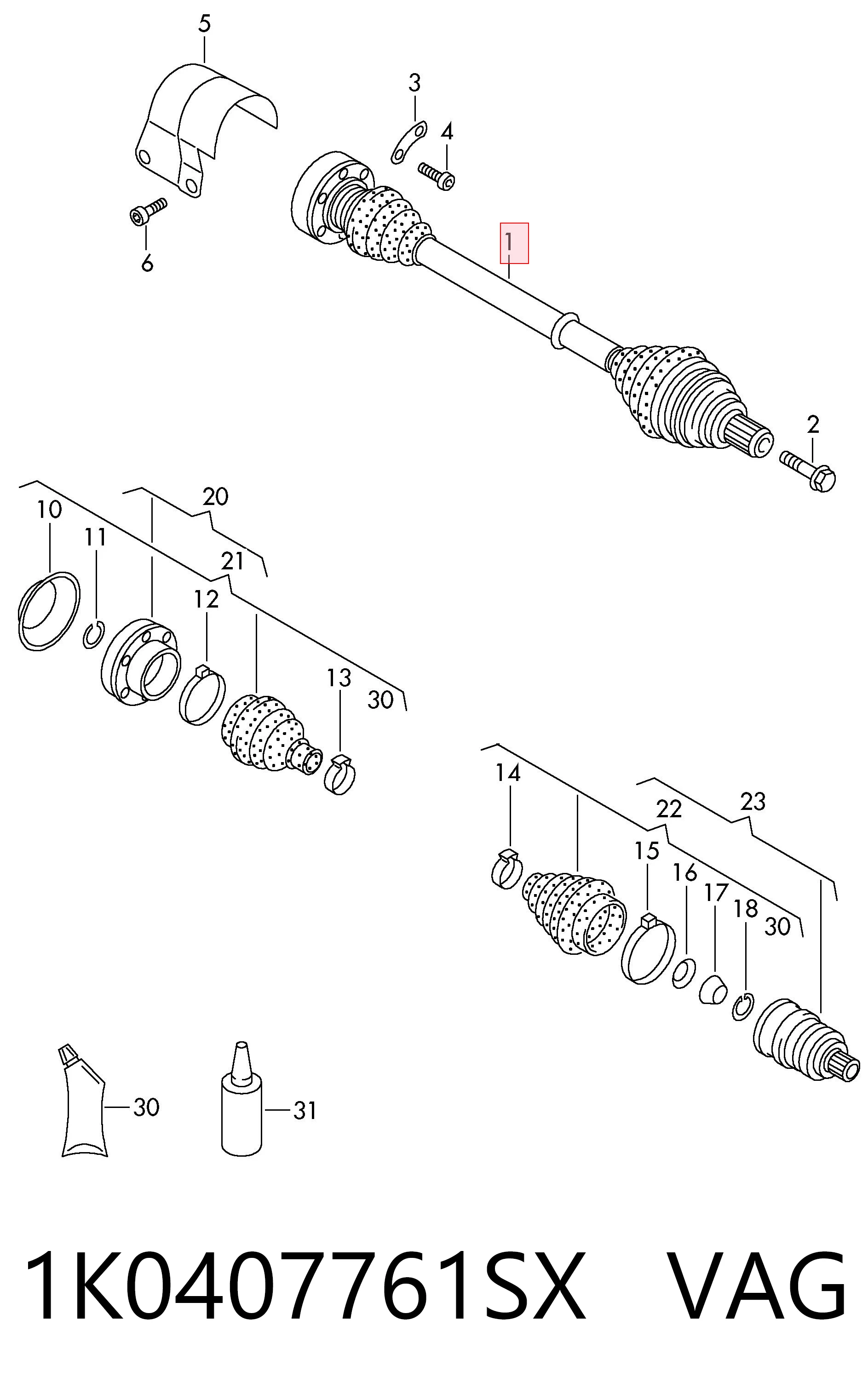 1K0407761SX VAG