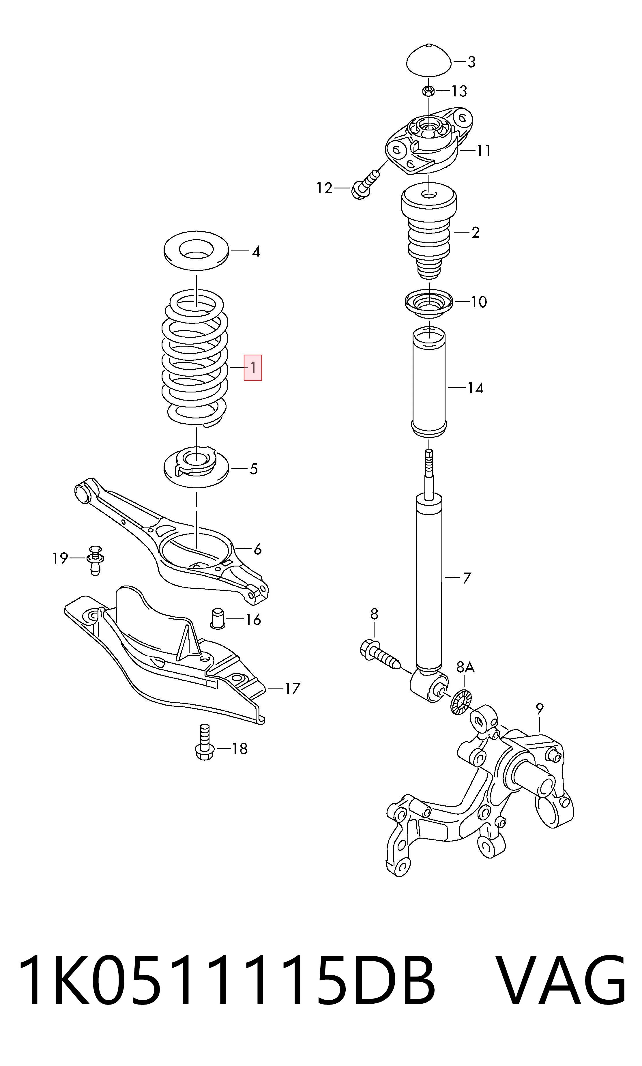 1K0511115DB VAG