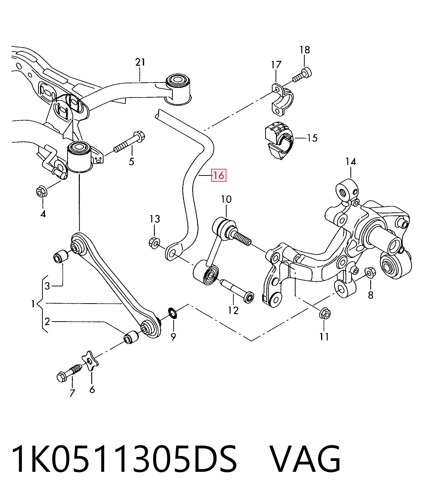 Barra estabilizadora de la suspensión trasero Audi A3 Sportback hatchback (8PA) (2004 - 2015) precio, desde 82,76 EUR