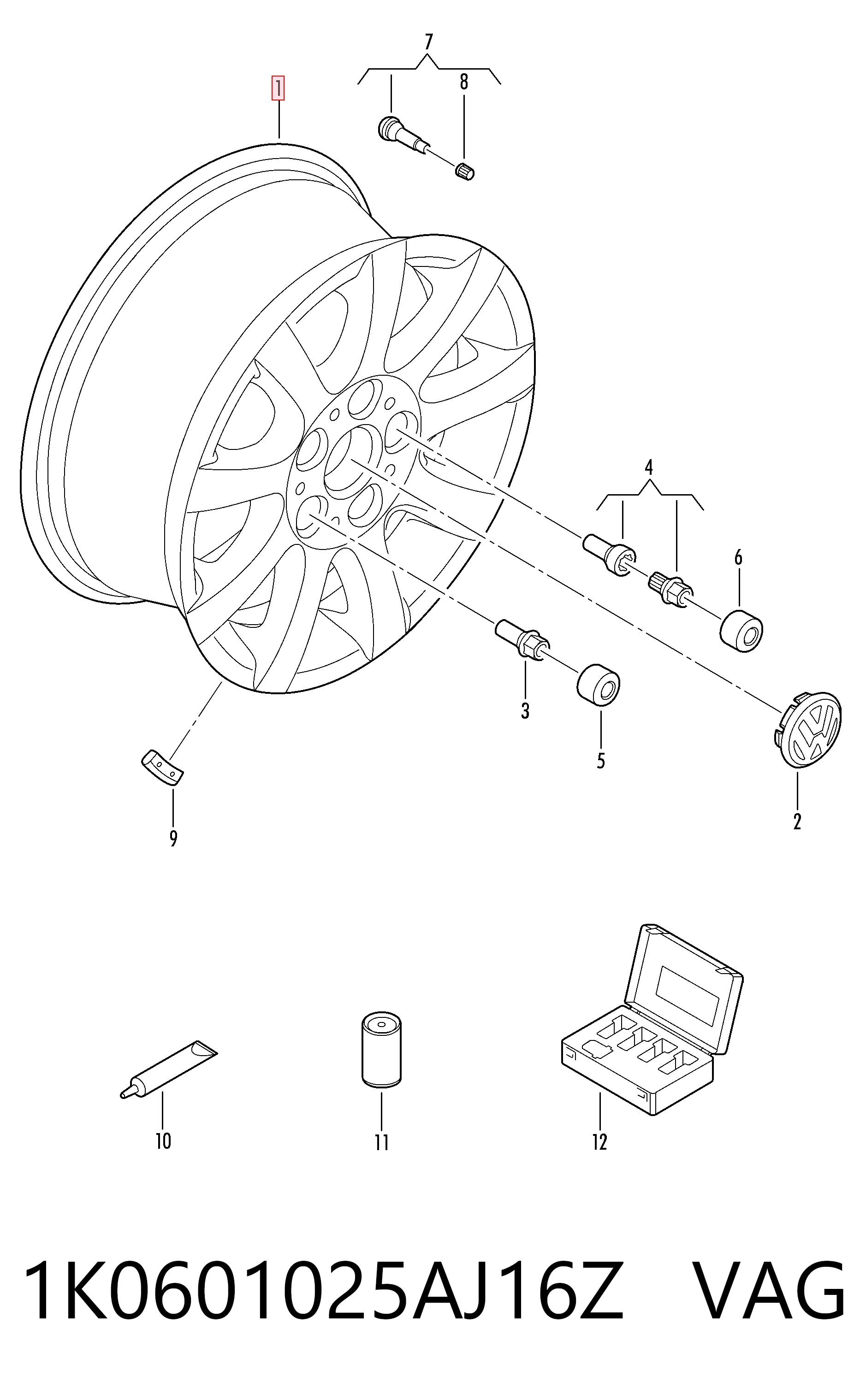 Aros para Volkswagen Jetta V 1K2