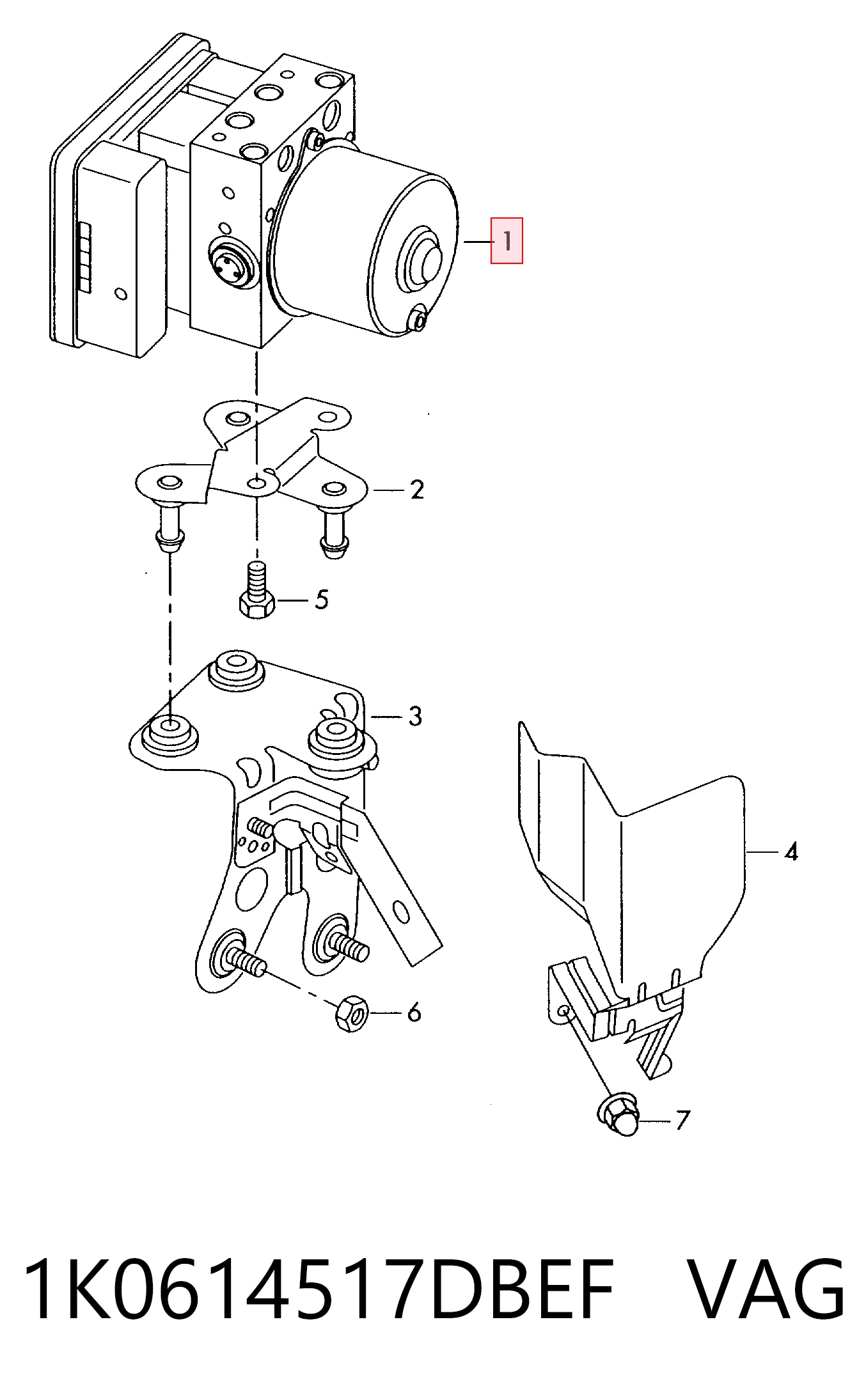 Unidad de control ABS hidráulico para Seat Altea XL 5P5, 5P8