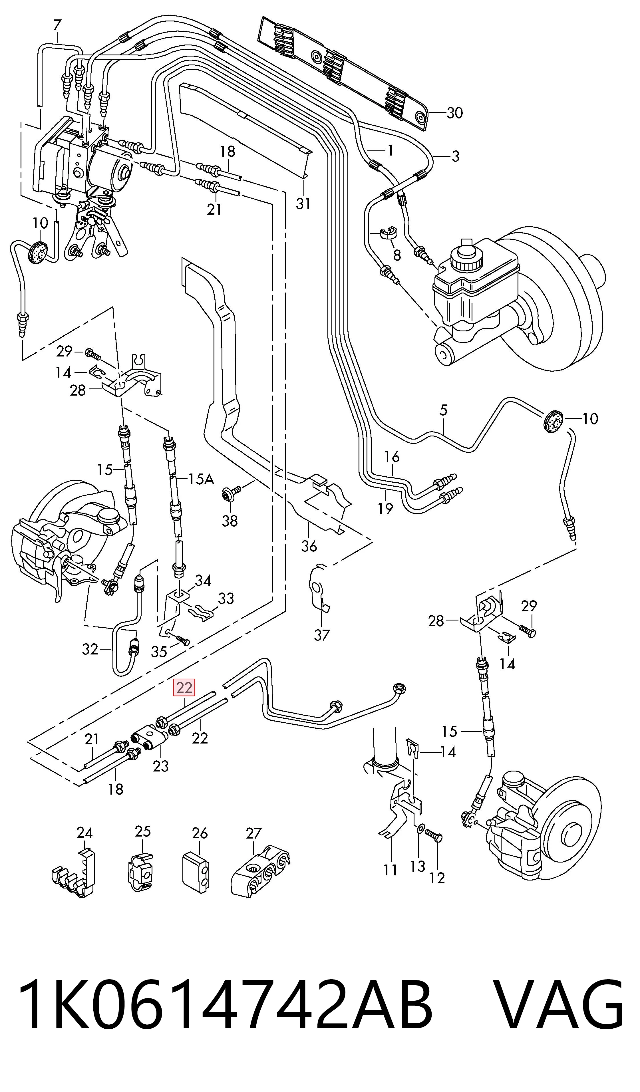 1K0614742AB VAG