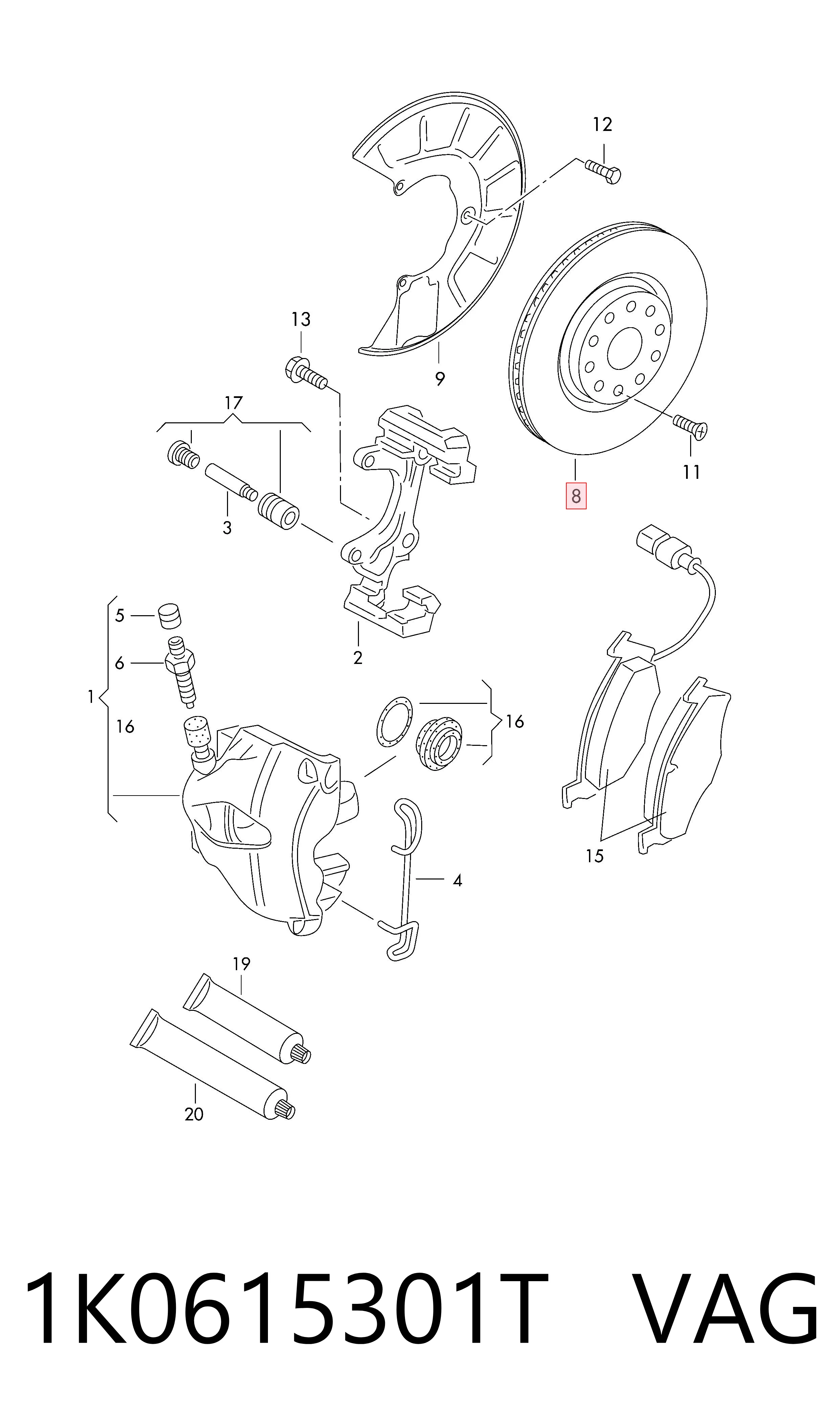 1K0615301T VAG