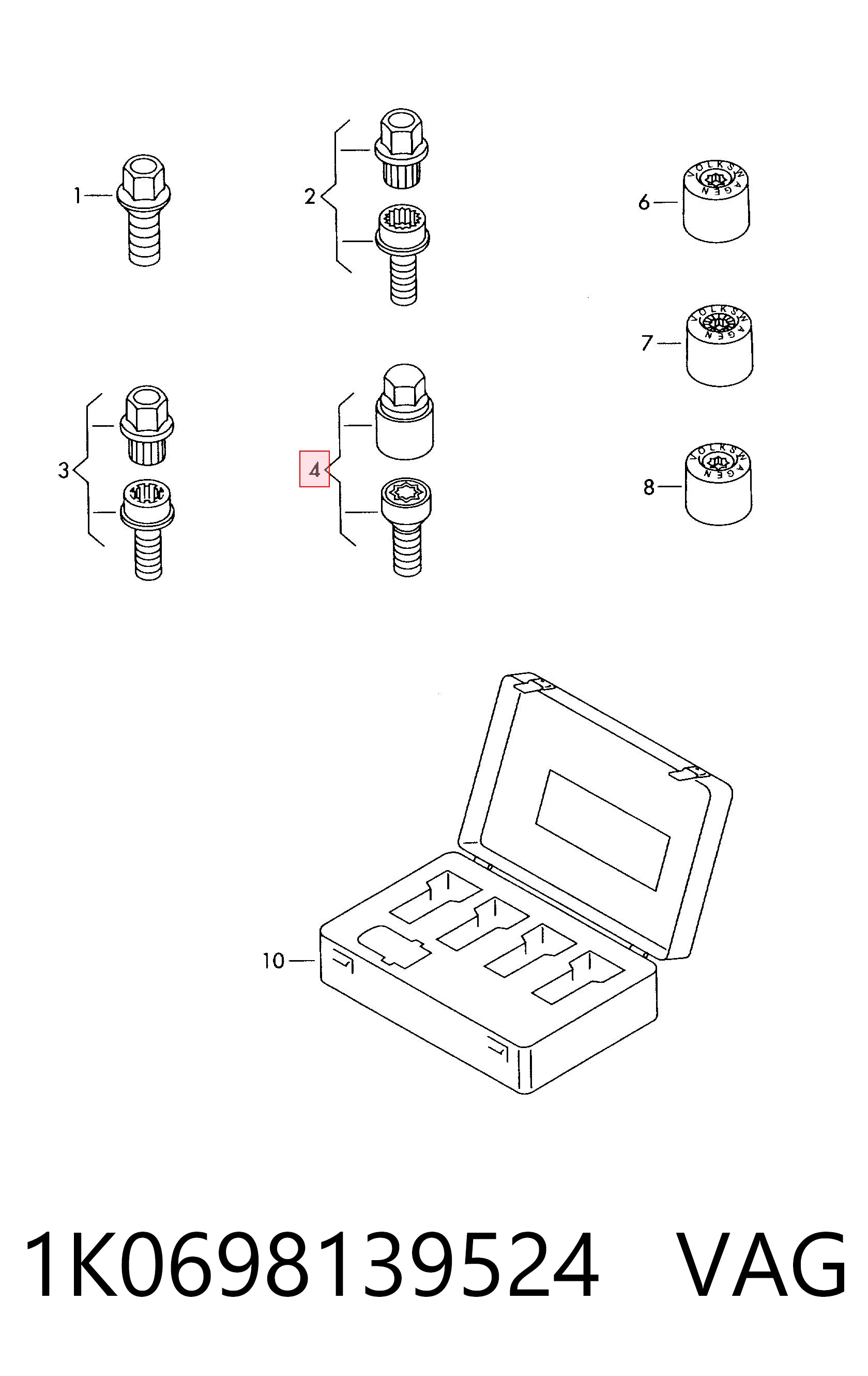 Comprar KSP02229 KSP Tornillos de rueda