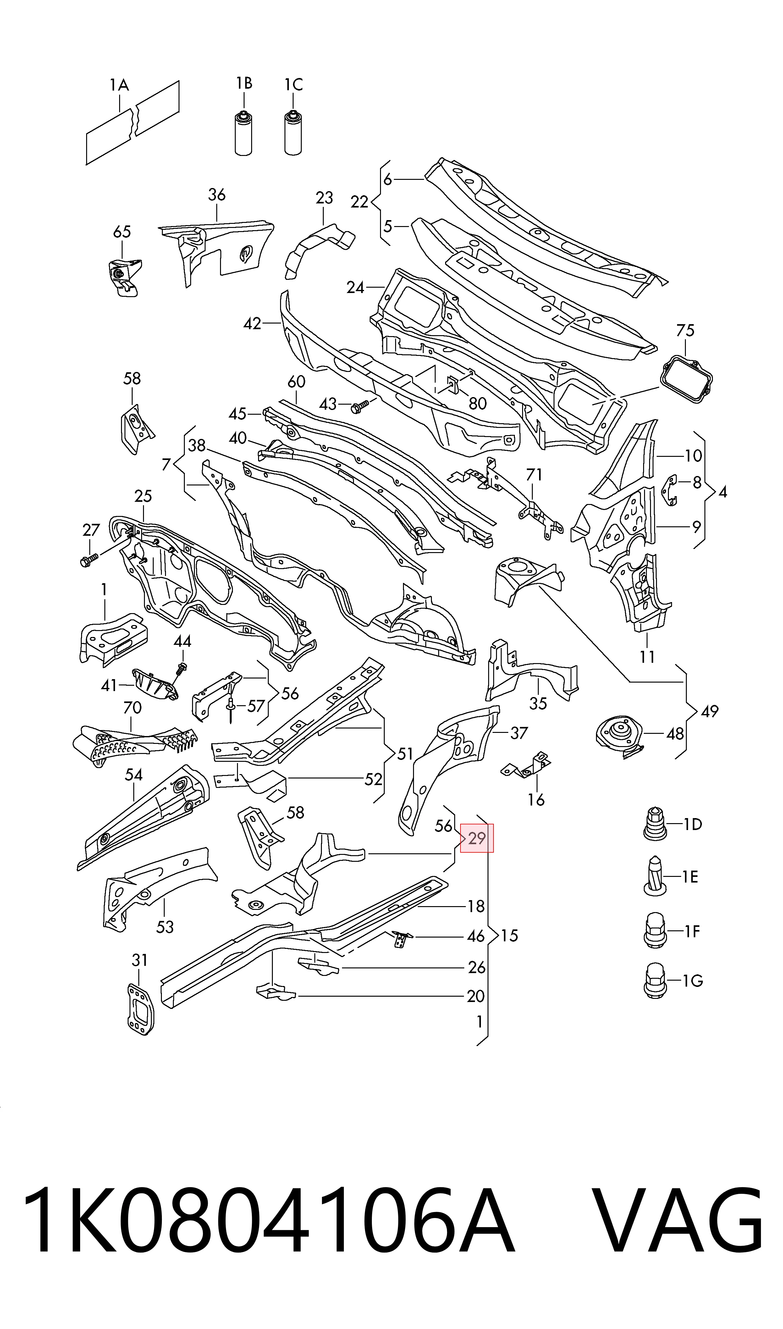 1K0804106A VAG