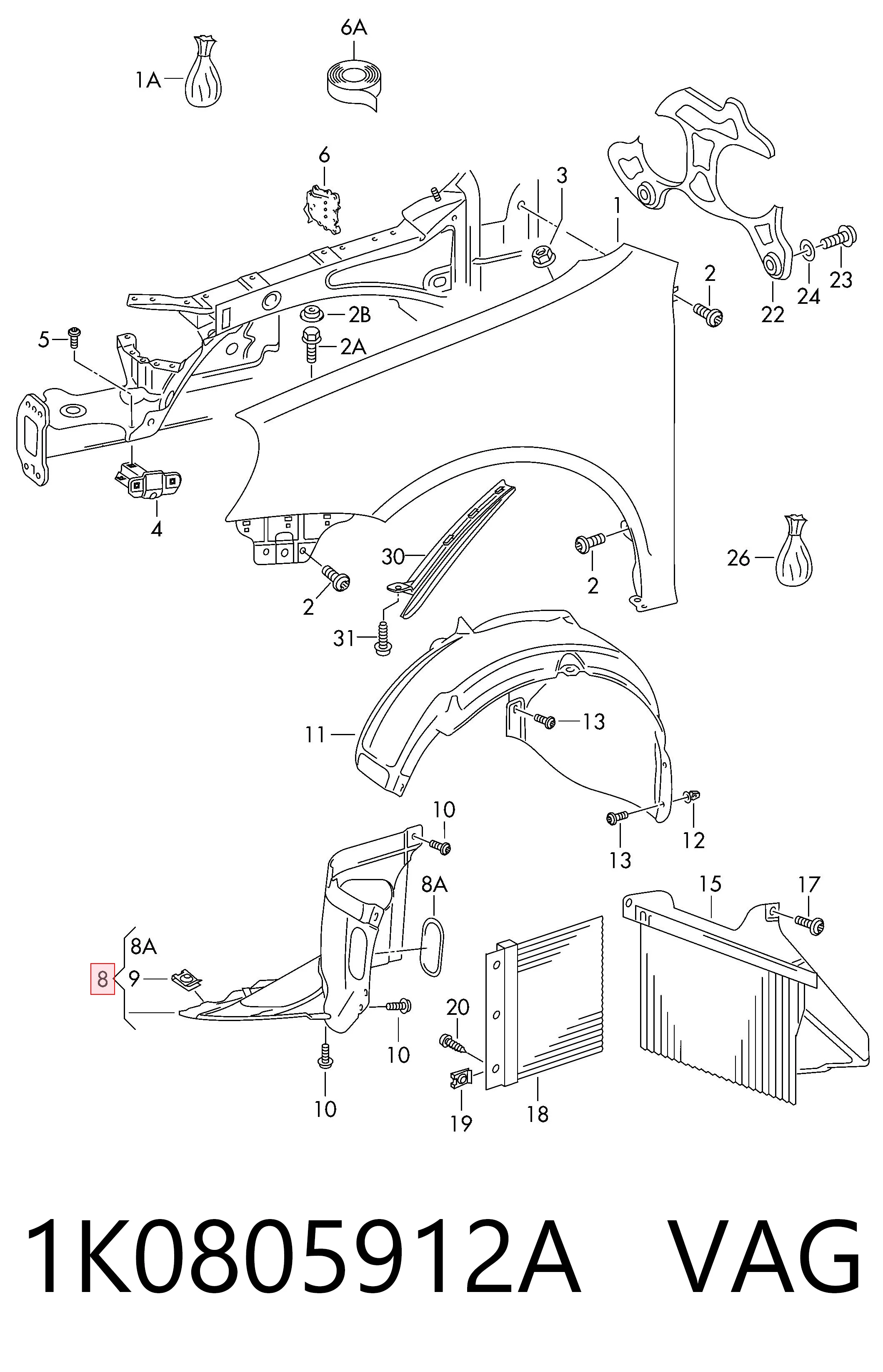 1K0805912A VAG