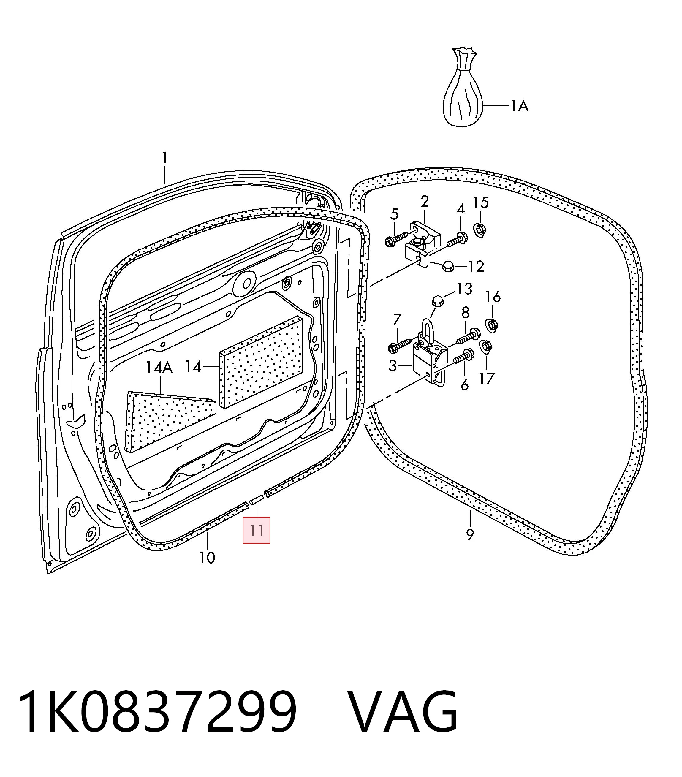 1K0837299 VAG