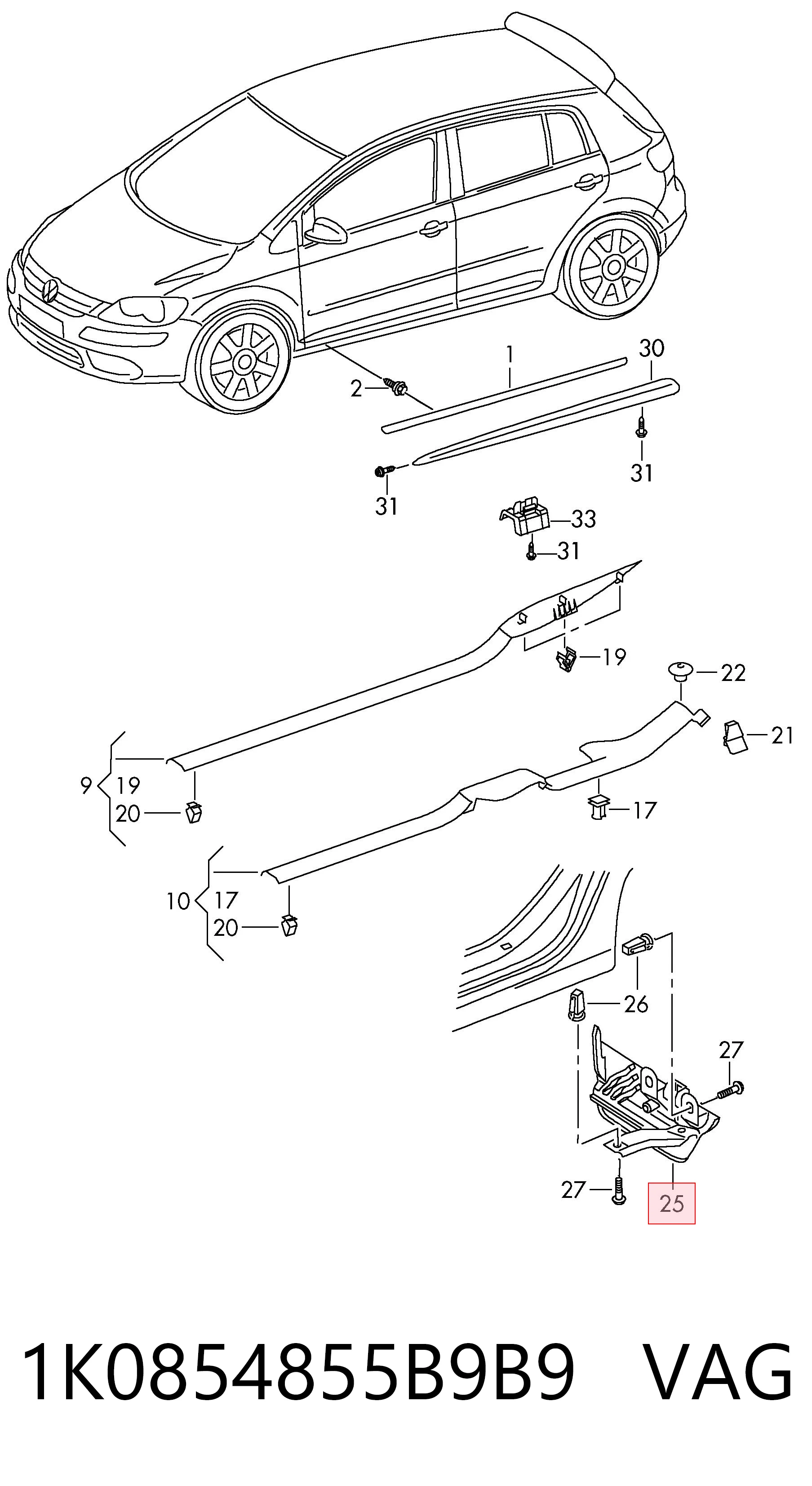 1K0854855B9B9 VAG