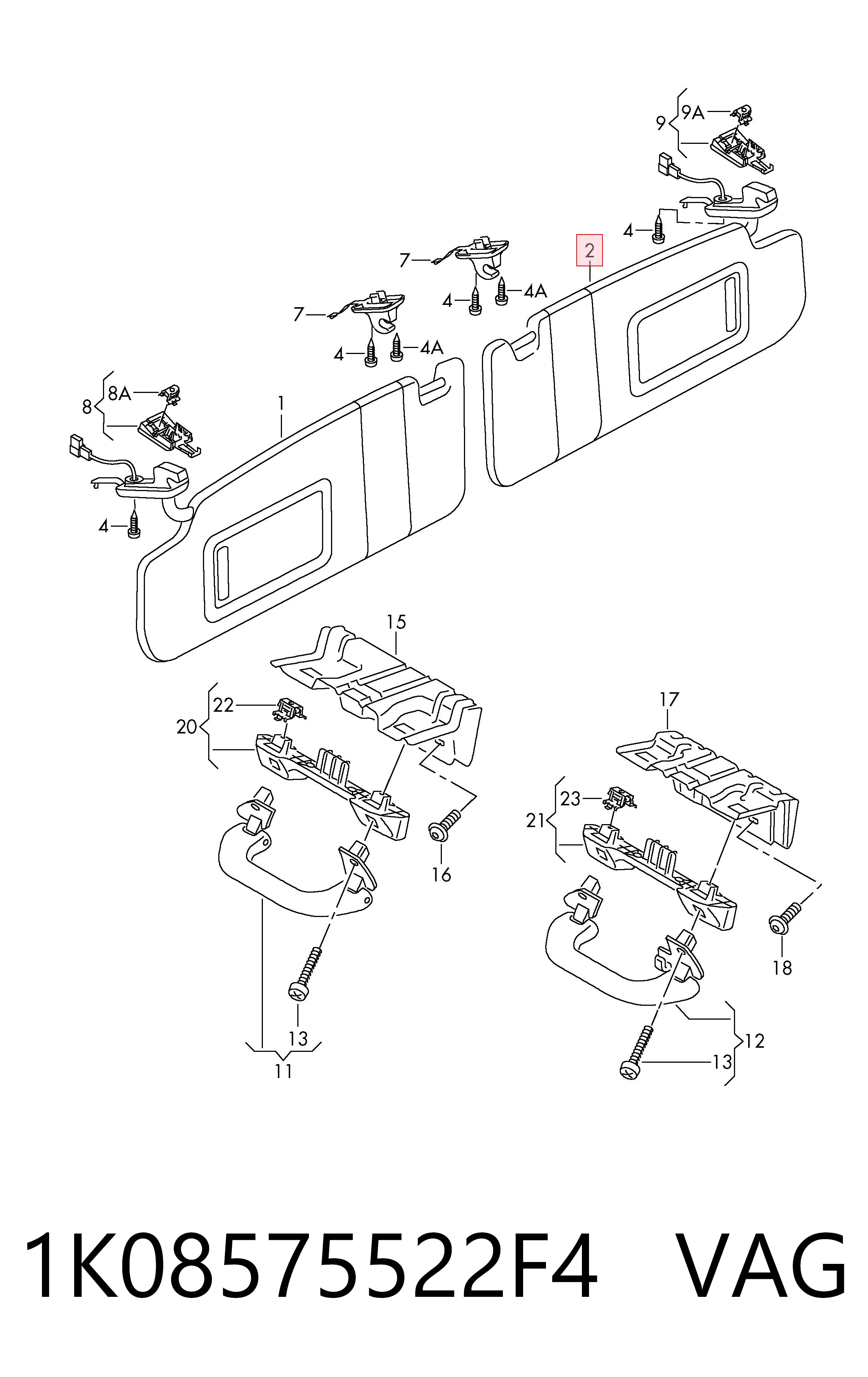 Visera para Volkswagen Jetta V 1K2