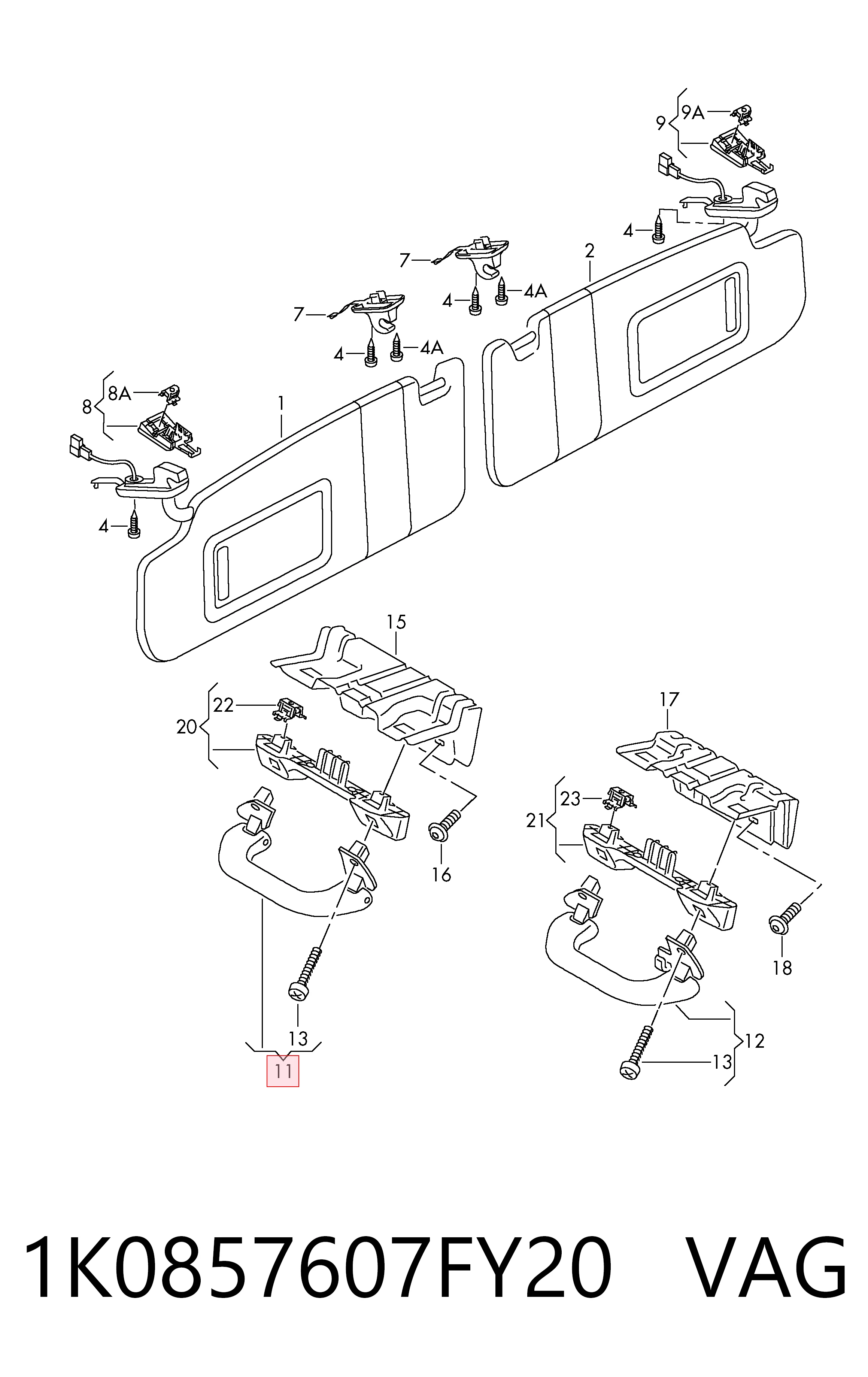 1K0857607FY20 VAG