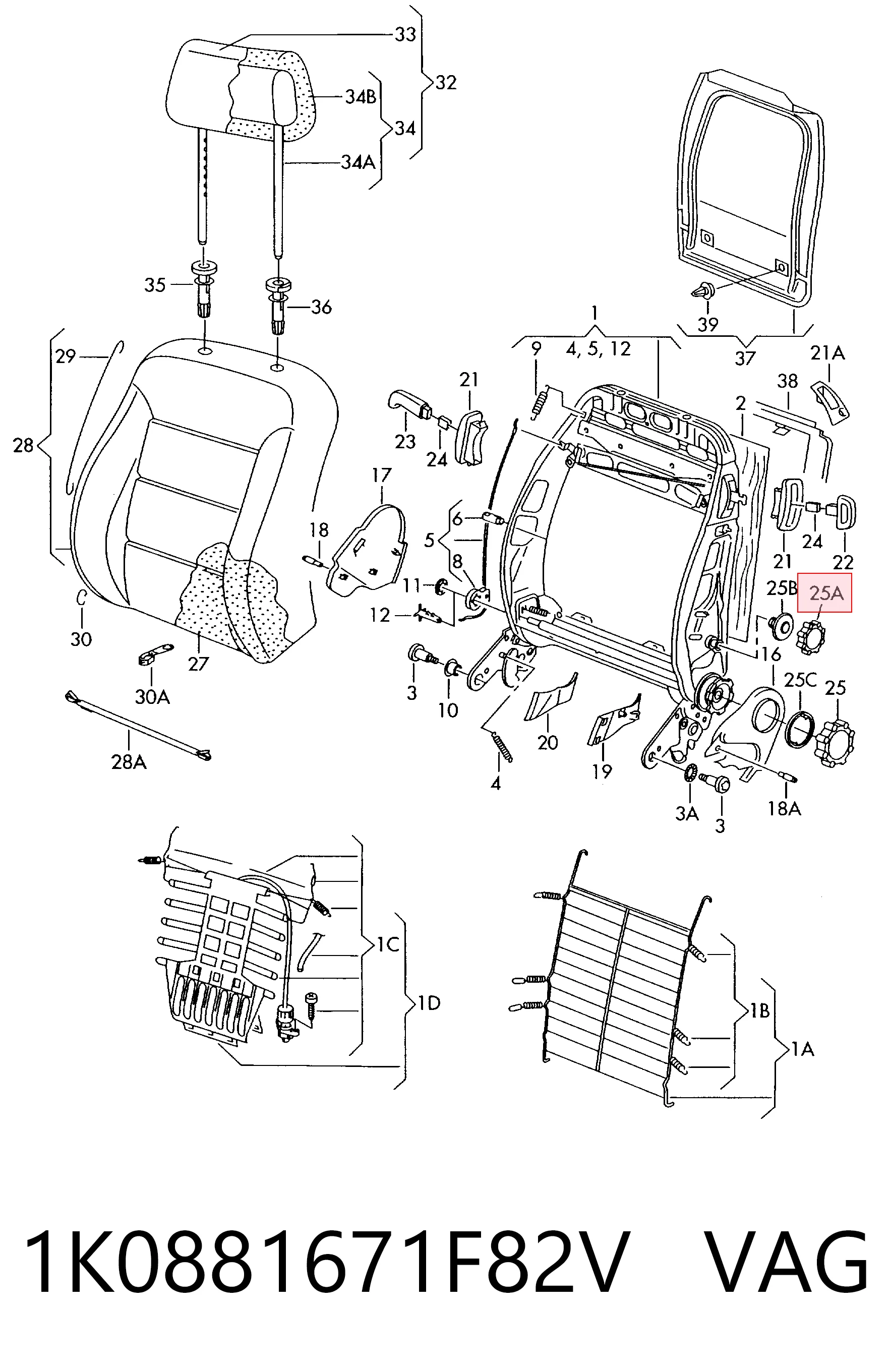 1K0881671F82V VAG