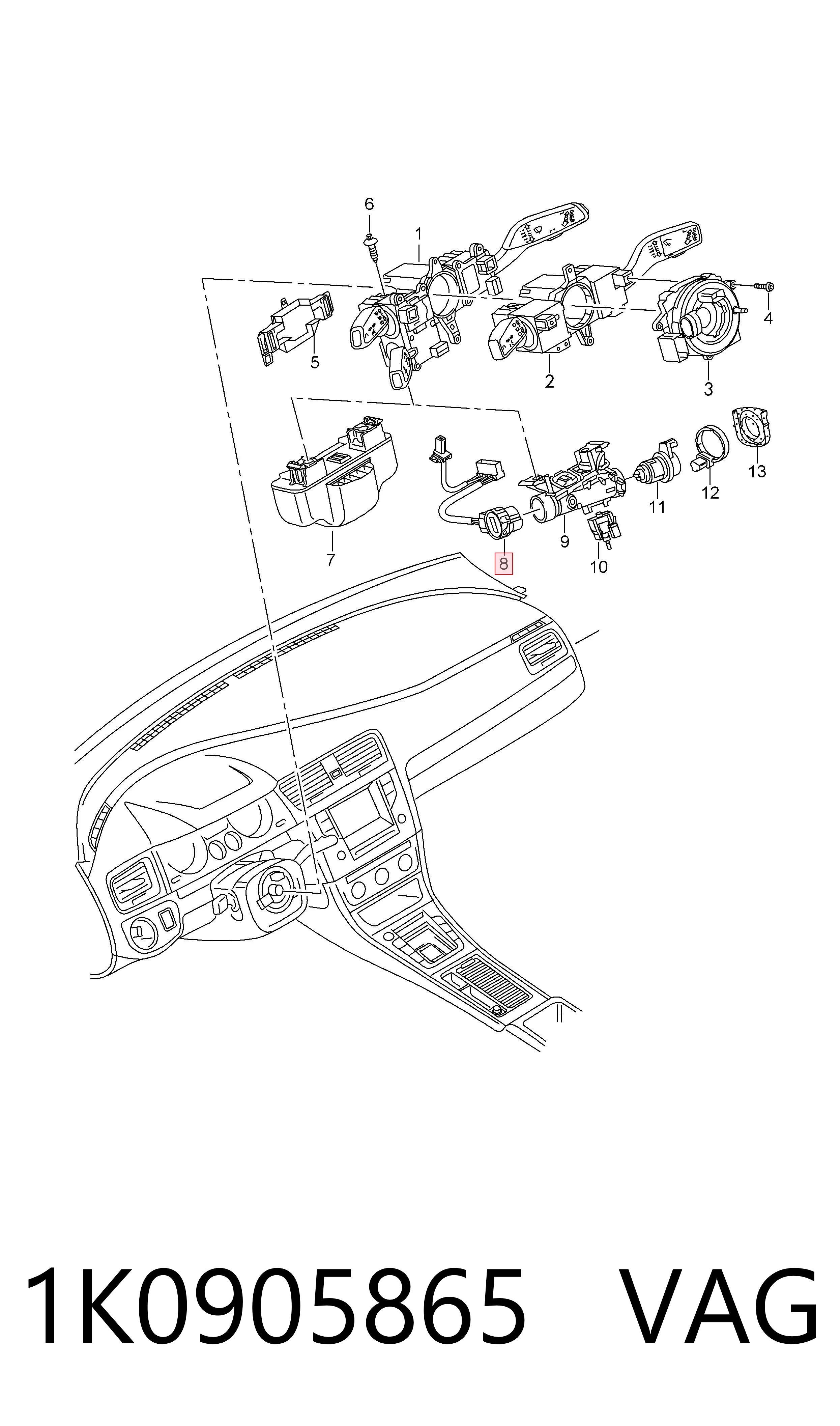 Interruptor de arranque Seat Toledo III desde 14,05 €