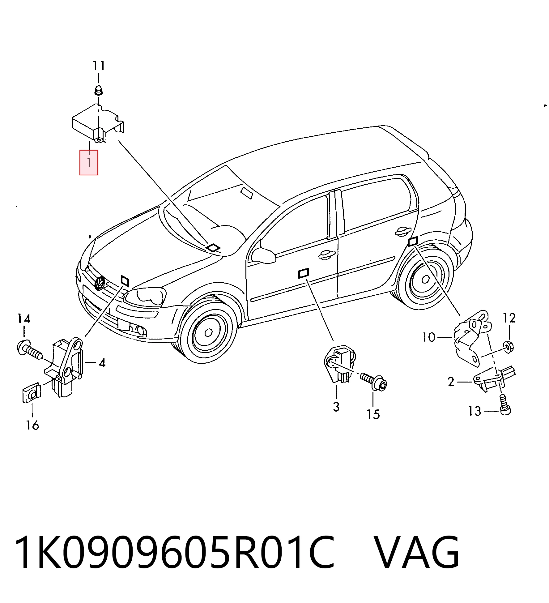 1K0909605R01C VAG