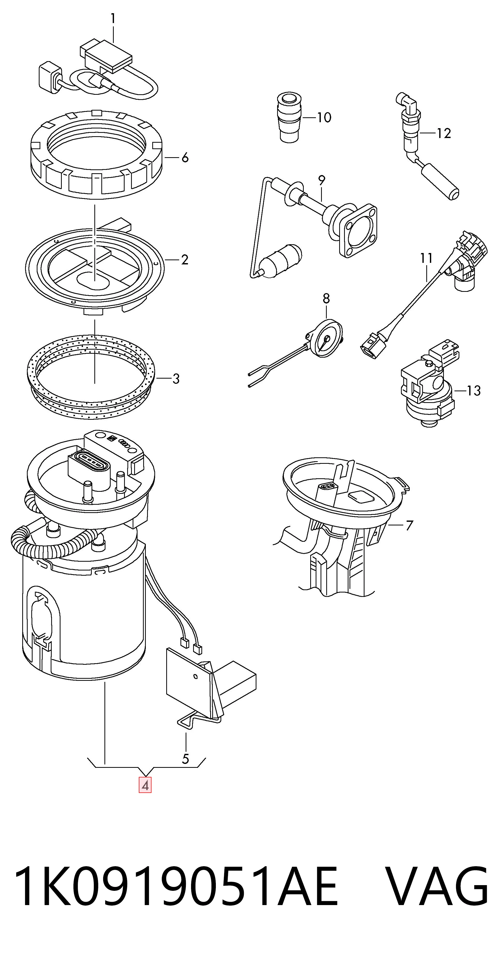 1K0919051AE VAG