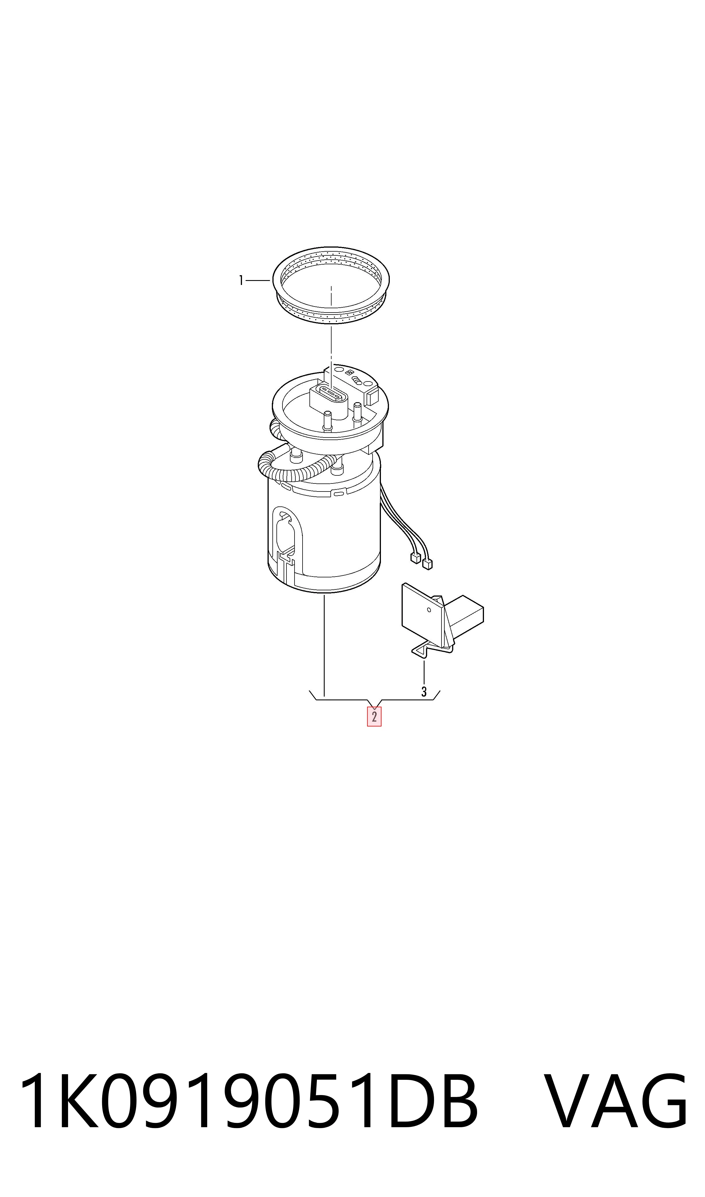 Módulo alimentación de combustible  VAG 1K0919051DB precio, desde 81,31 EUR