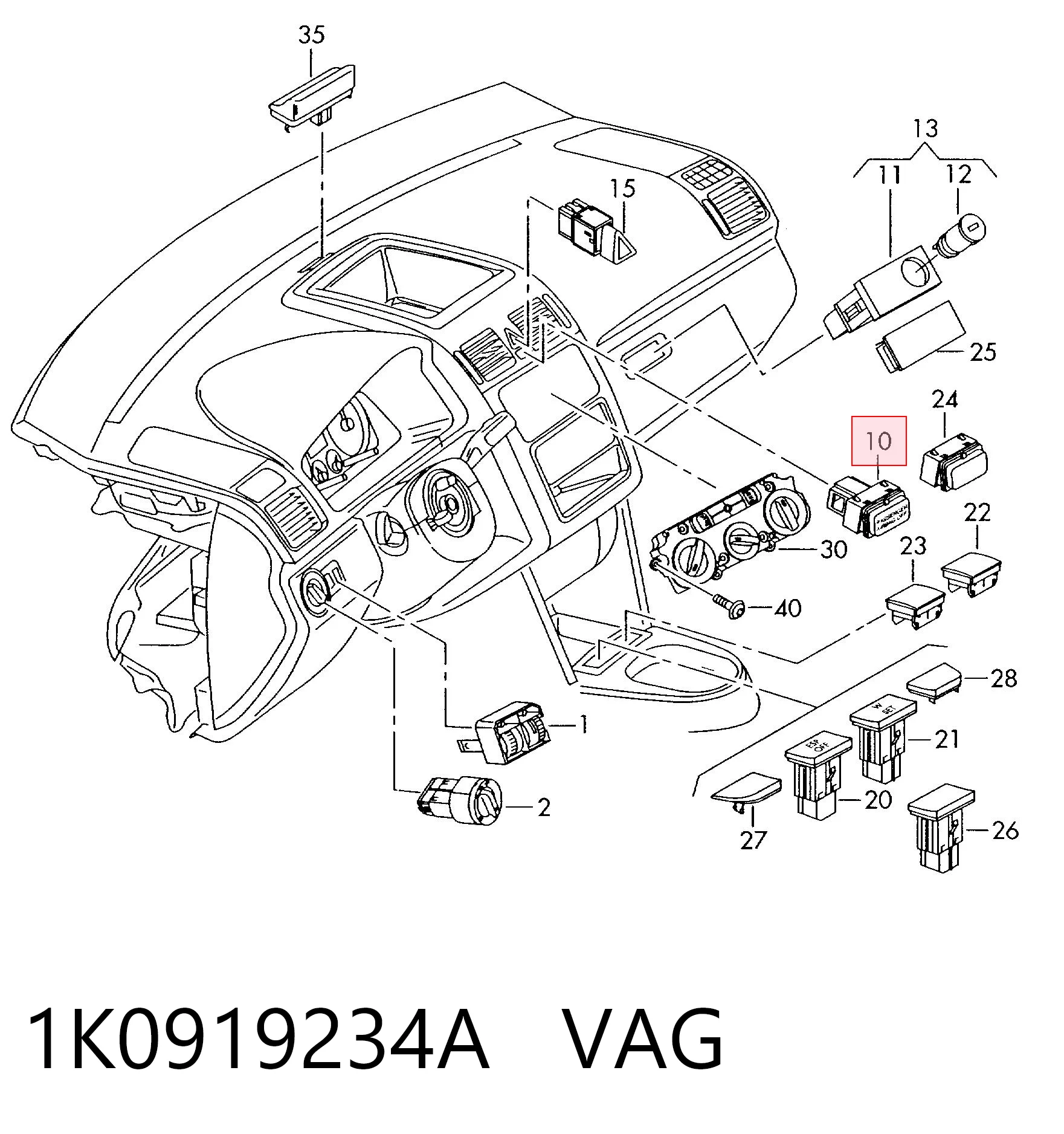 1K0919234A VAG