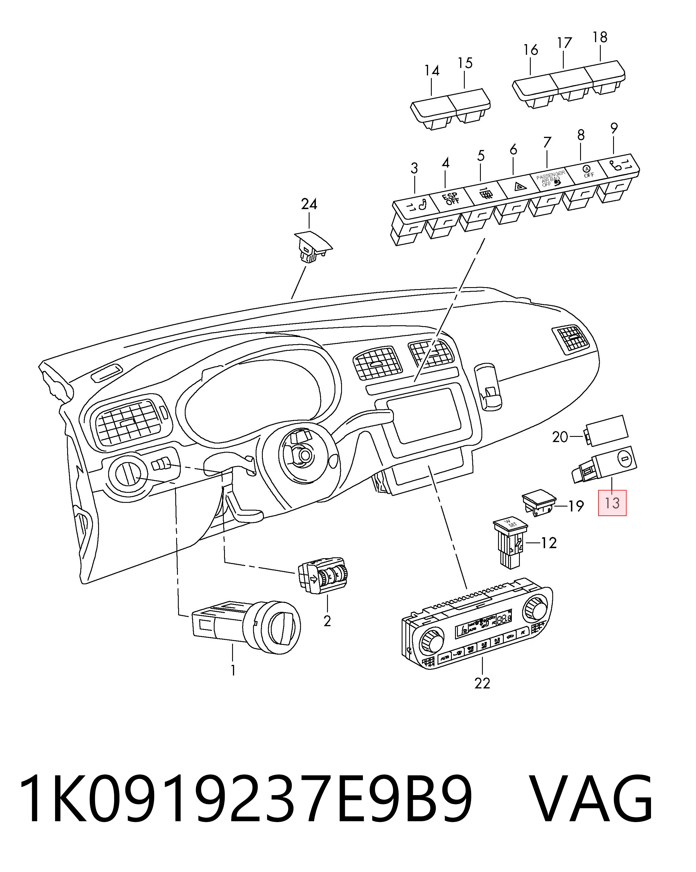 1K0919237E9B9 VAG