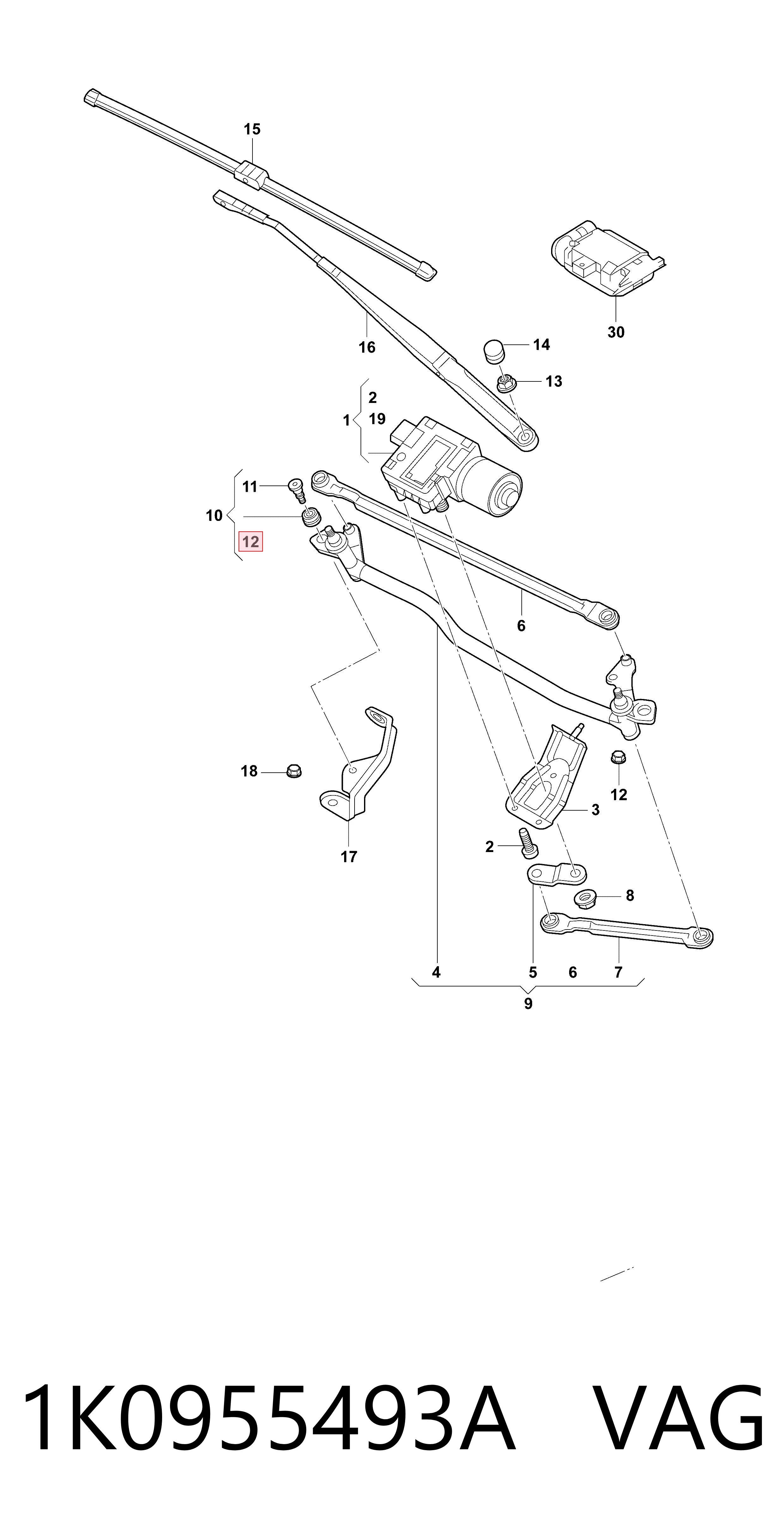 Comprar 1K0955493A VAG 