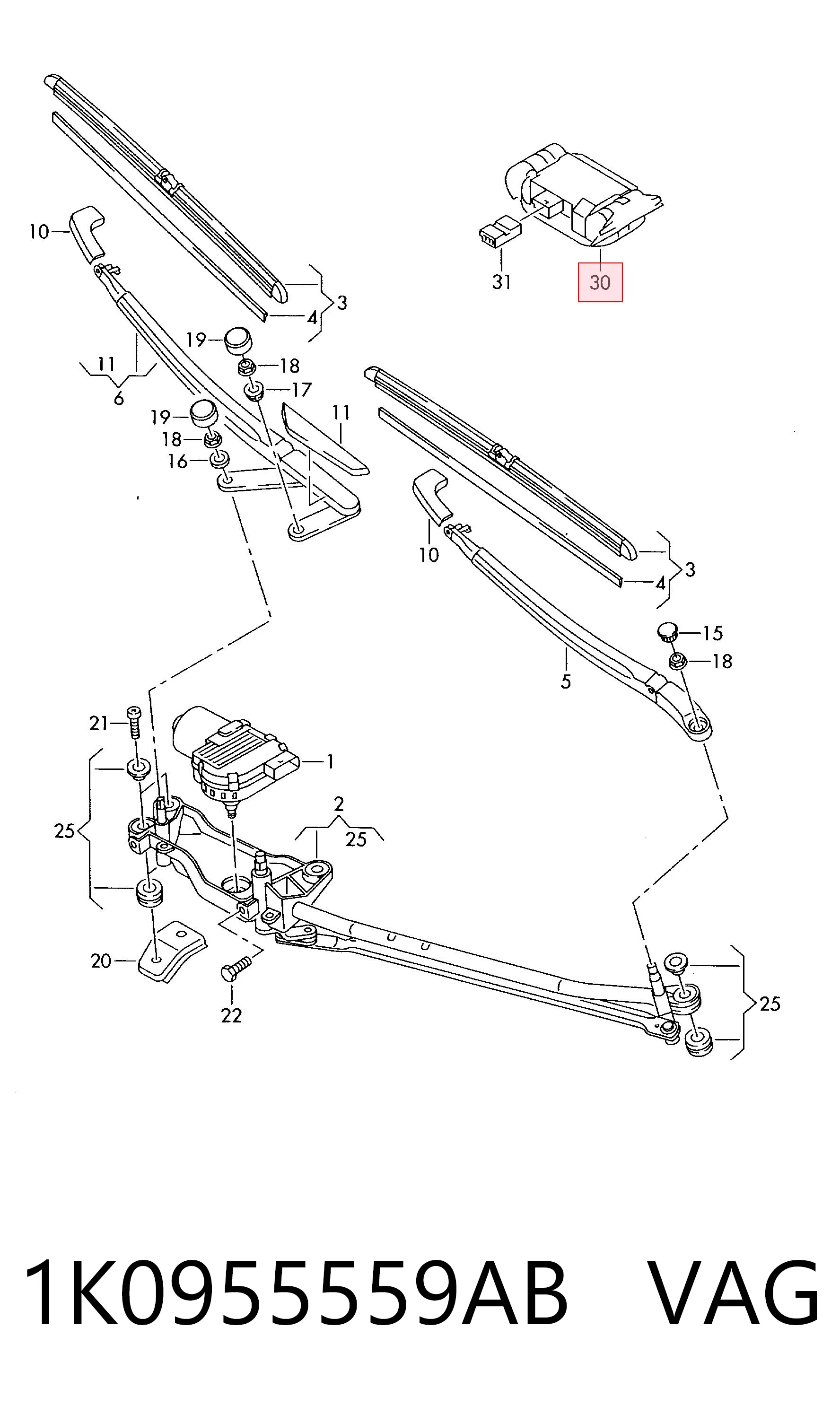 Sensor de lluvia para Skoda Octavia TOUR I A4 1U2