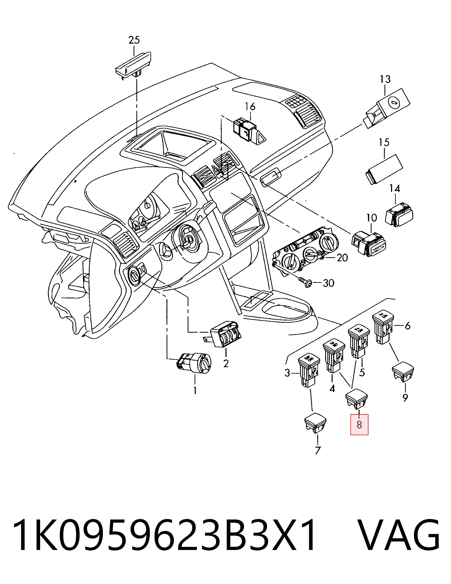 1K0959623B3X1 VAG