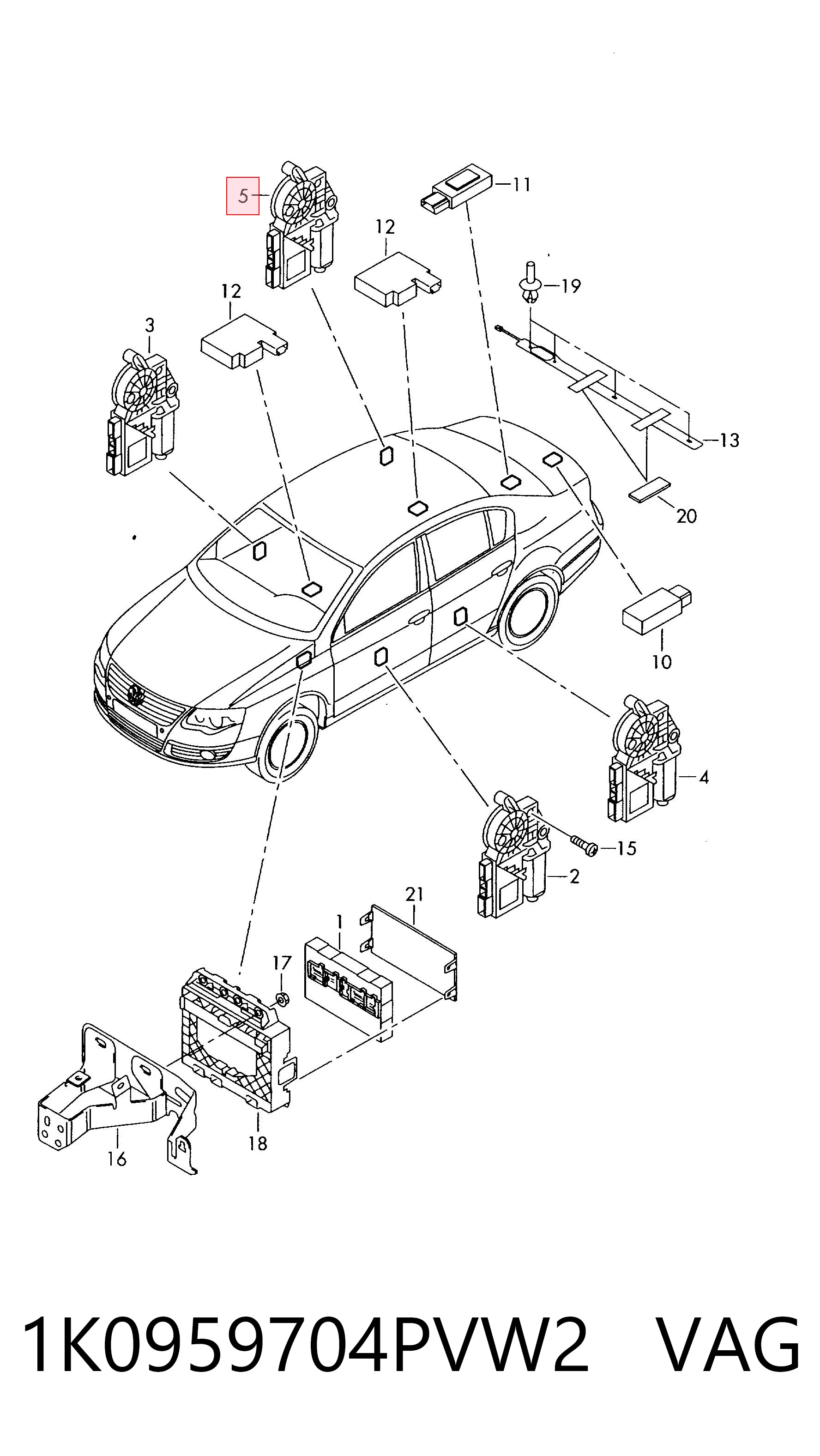 1K0959704PVW2 VAG