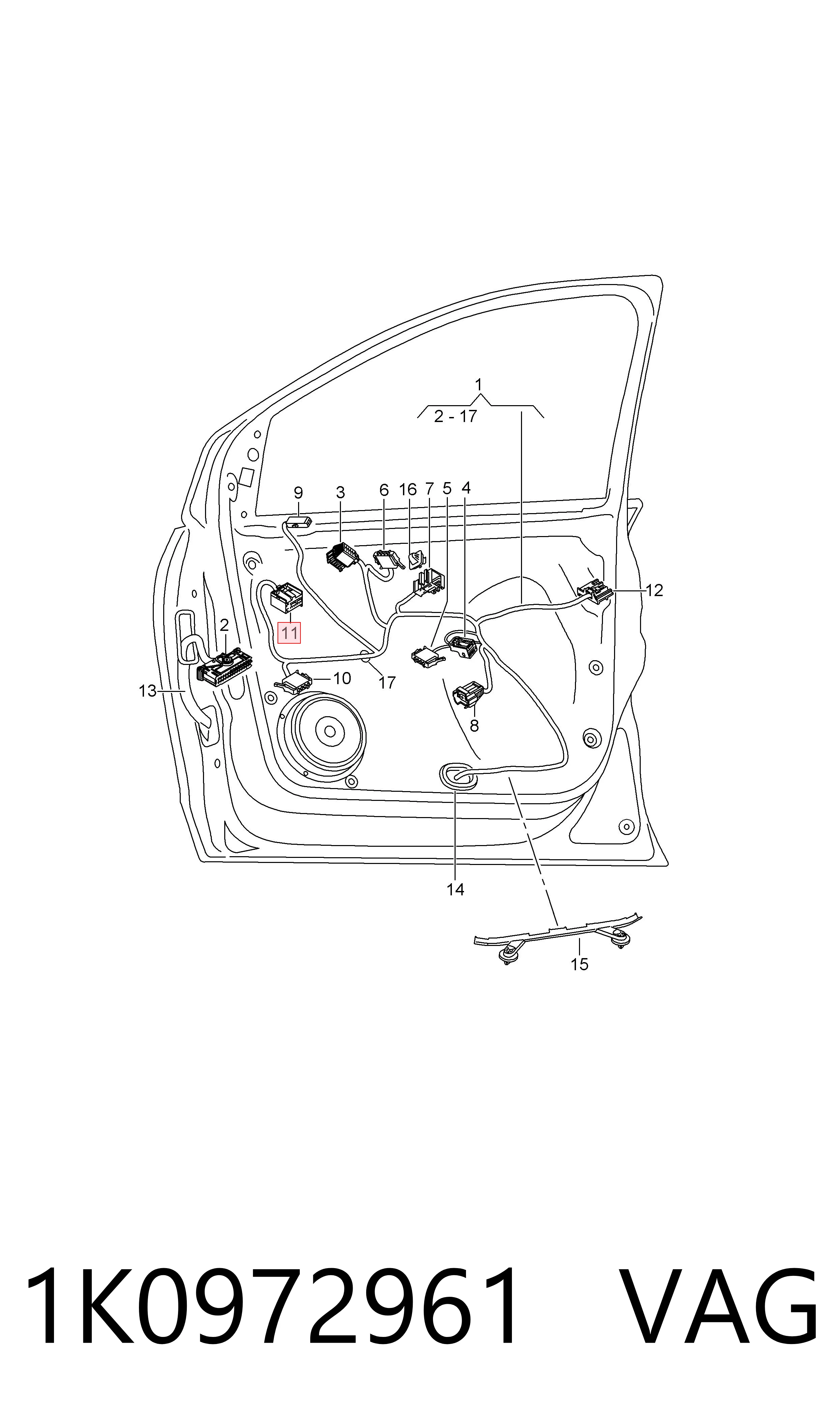  VAG 1K0972961 precio, desde 22,97 EUR