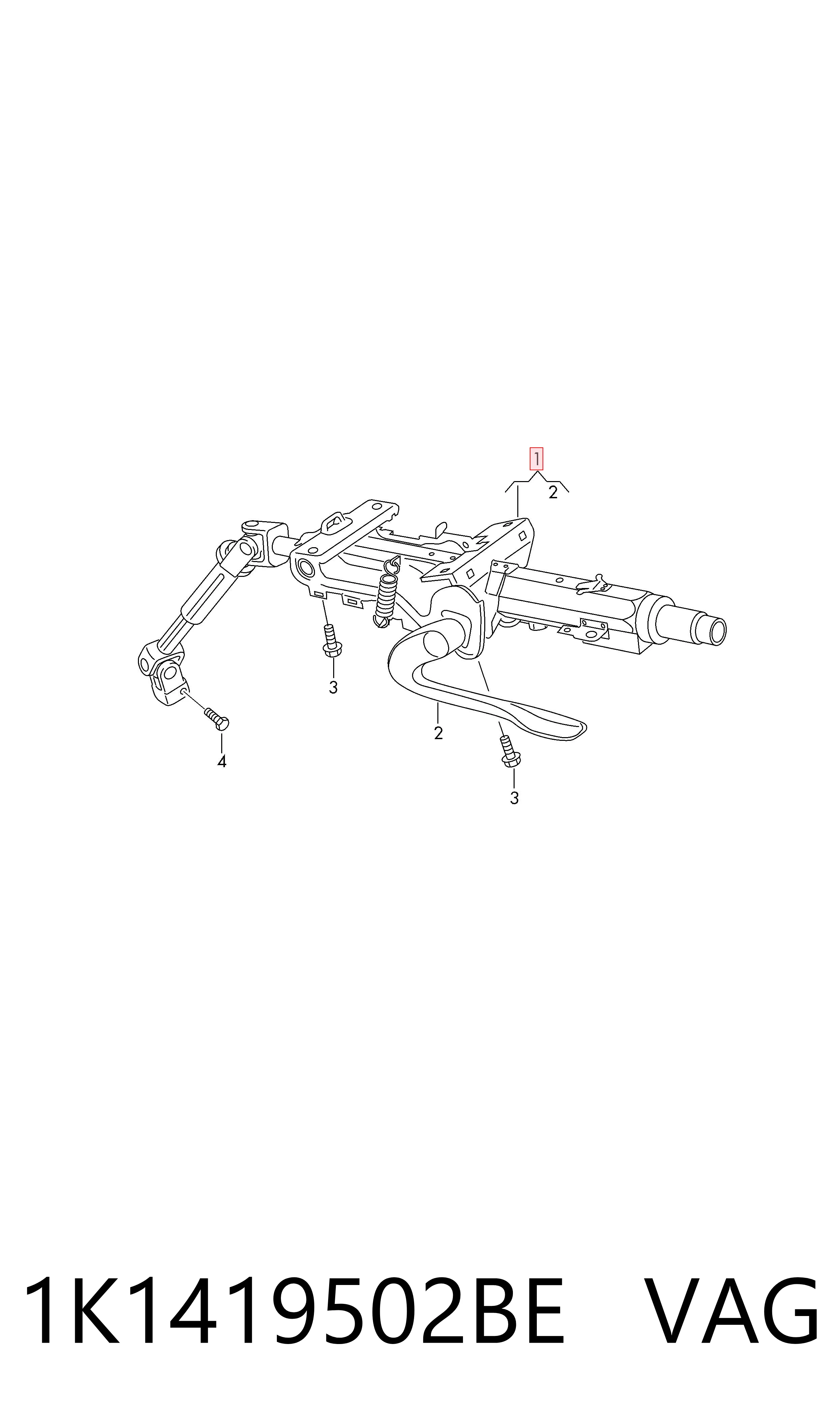 Columna de dirección Volkswagen Golf VI hatchback (5K1) (2008 - 2014) precio, desde 62,59 EUR