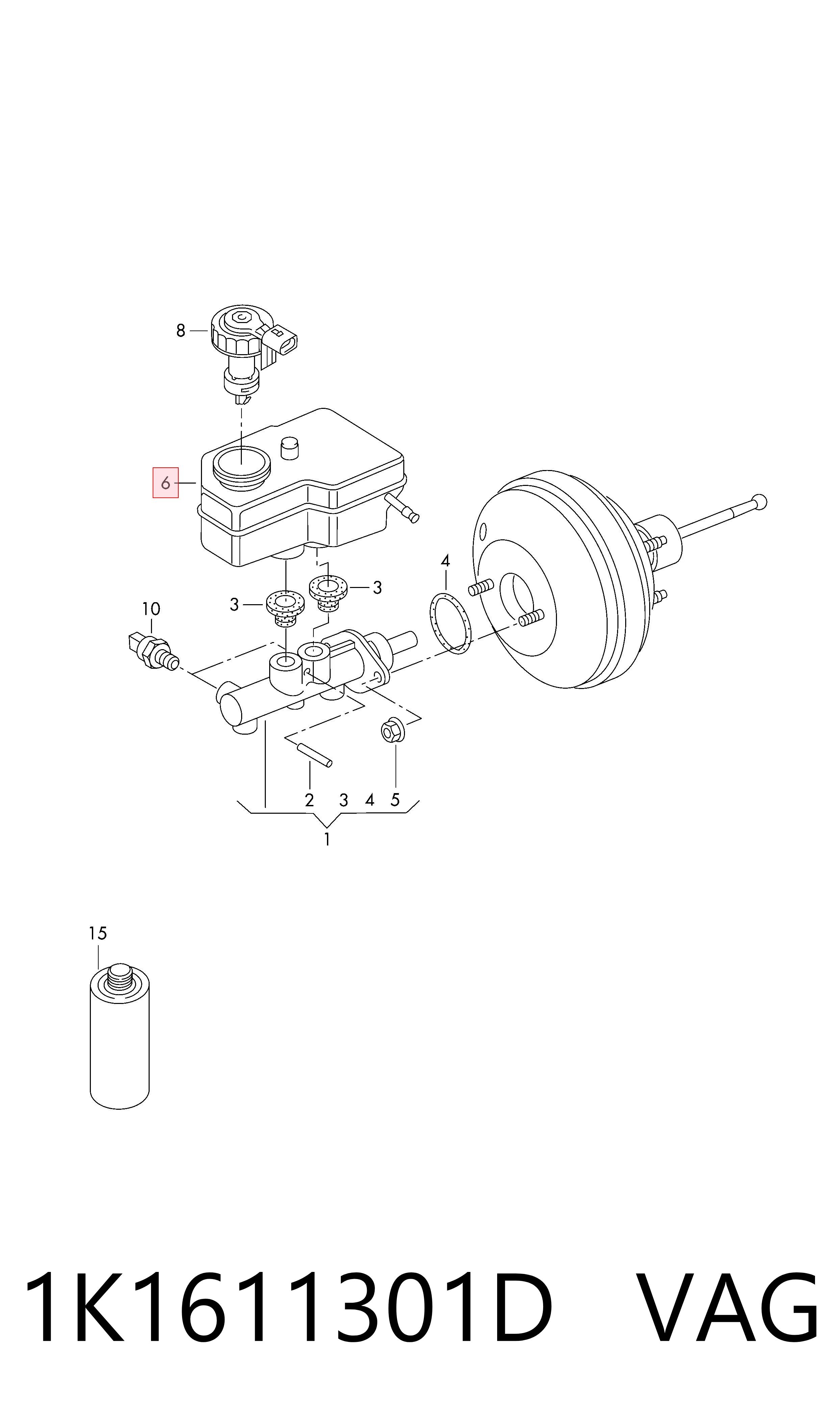 Deposito liquido frenos Audi A3 (2003-2012)