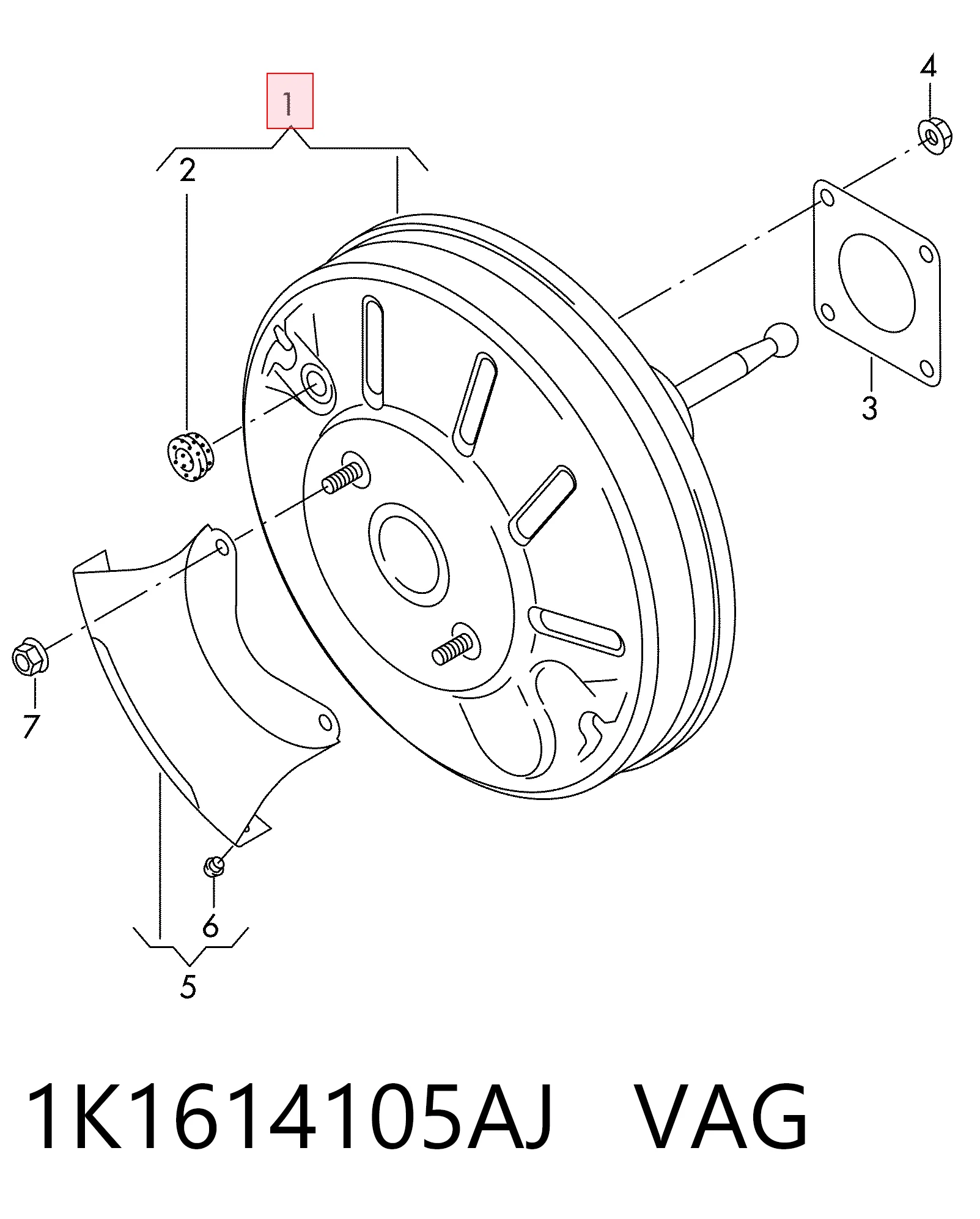 1K1614105AJ VAG