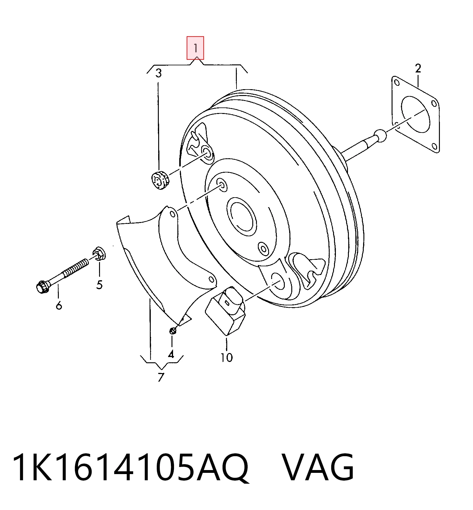 Servofreno para Seat Altea XL 5P5, 5P8