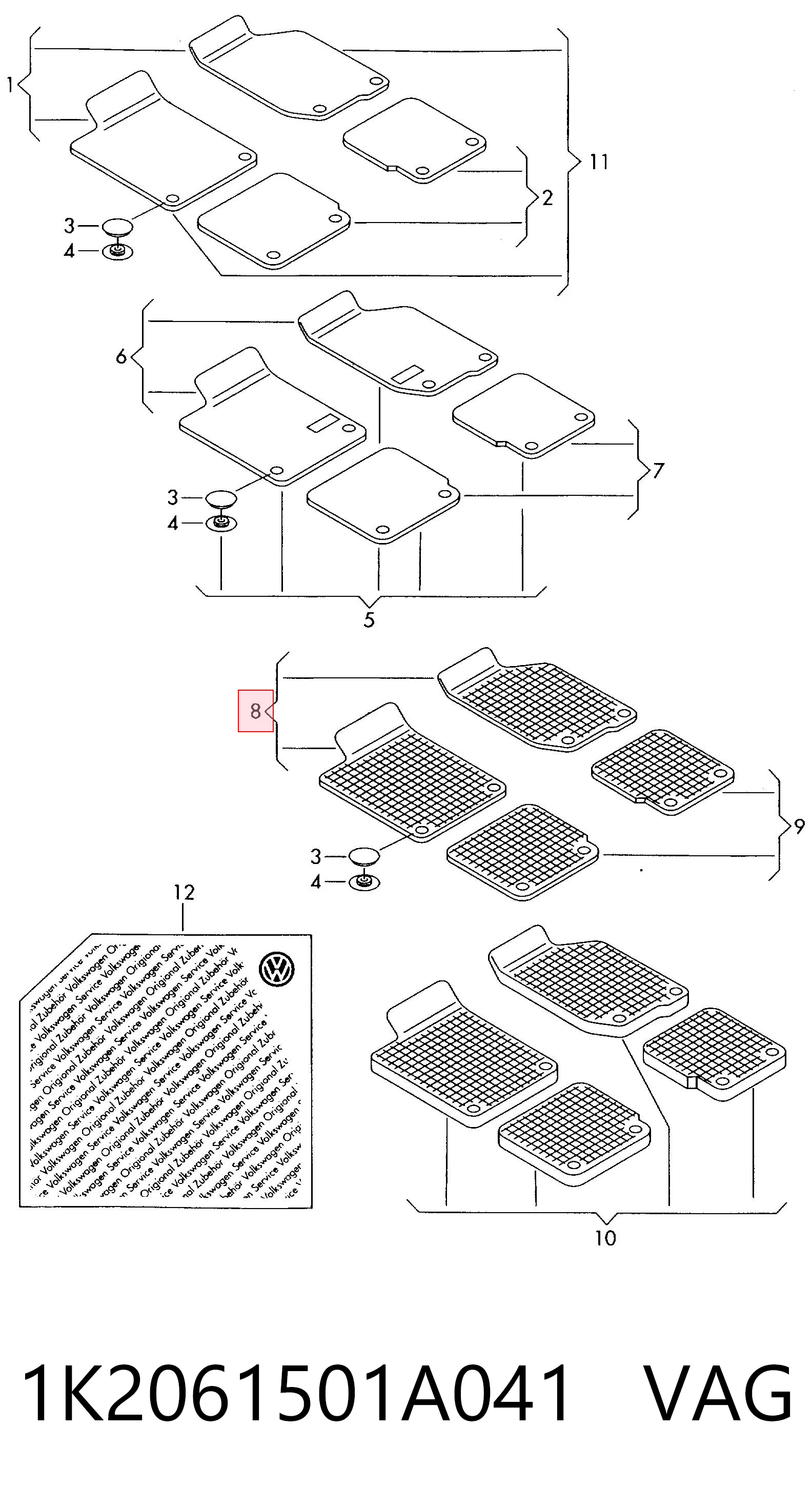 1K2061501A041 VAG