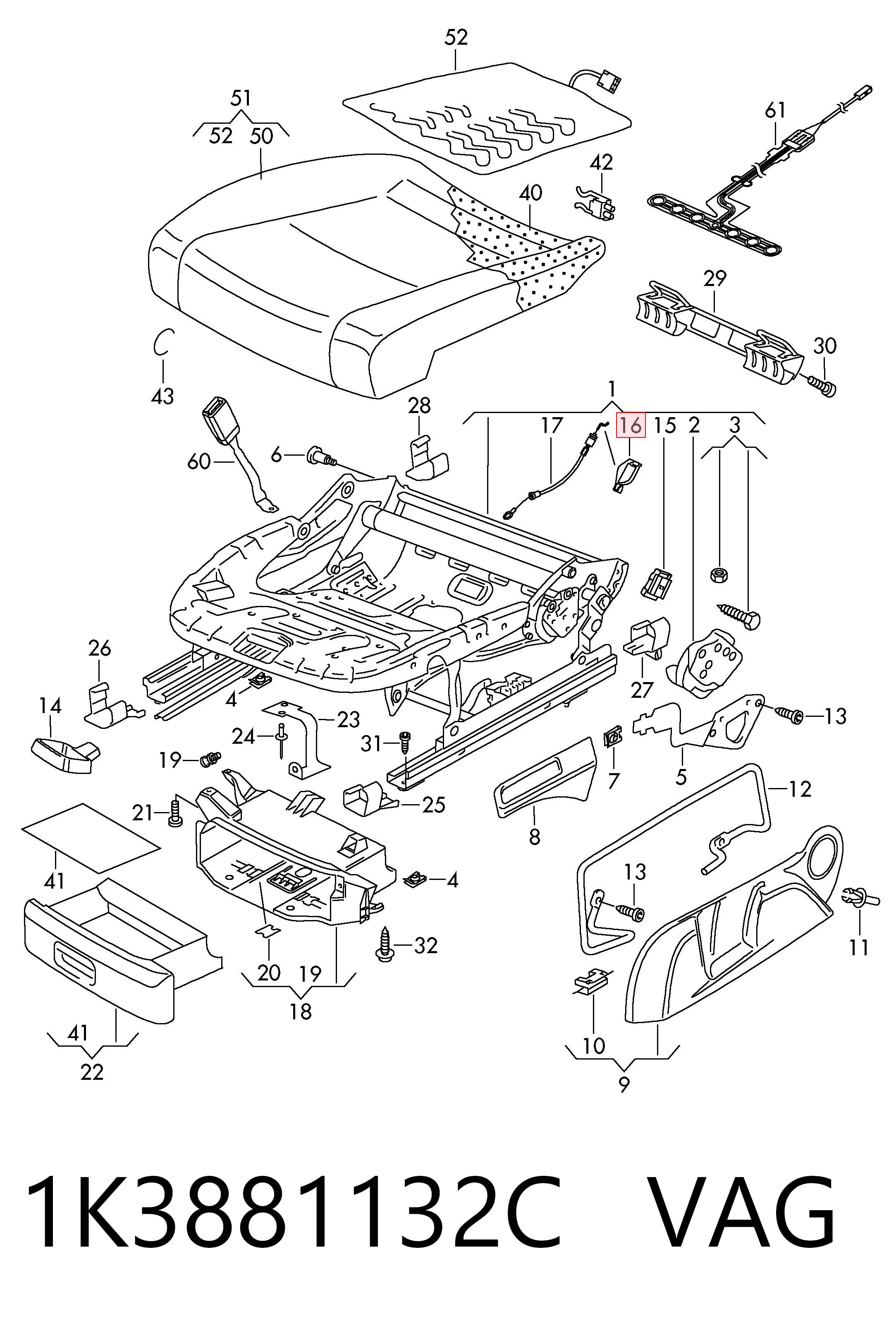 1K3881132C VAG 