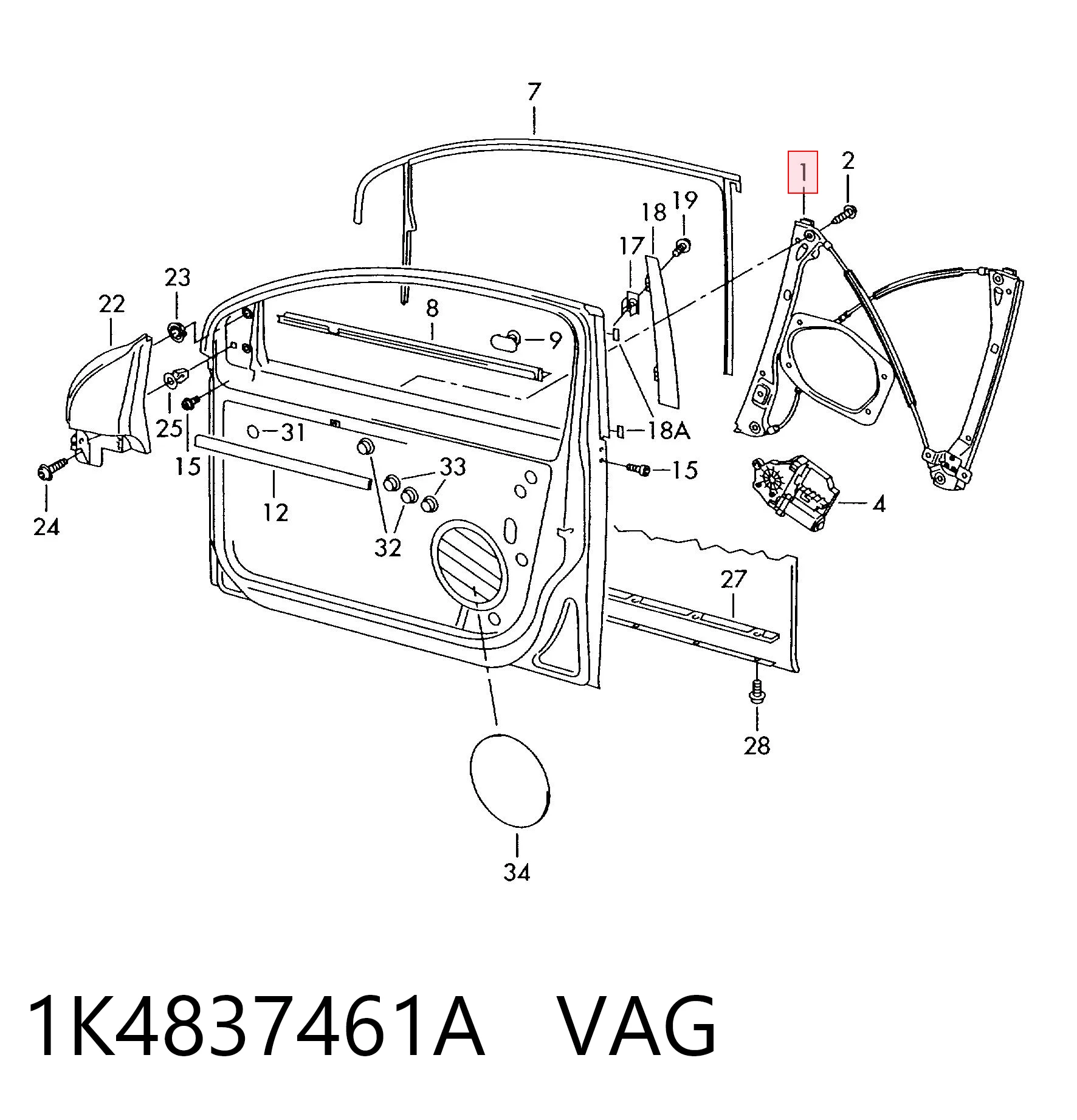 1K4837461A VAG