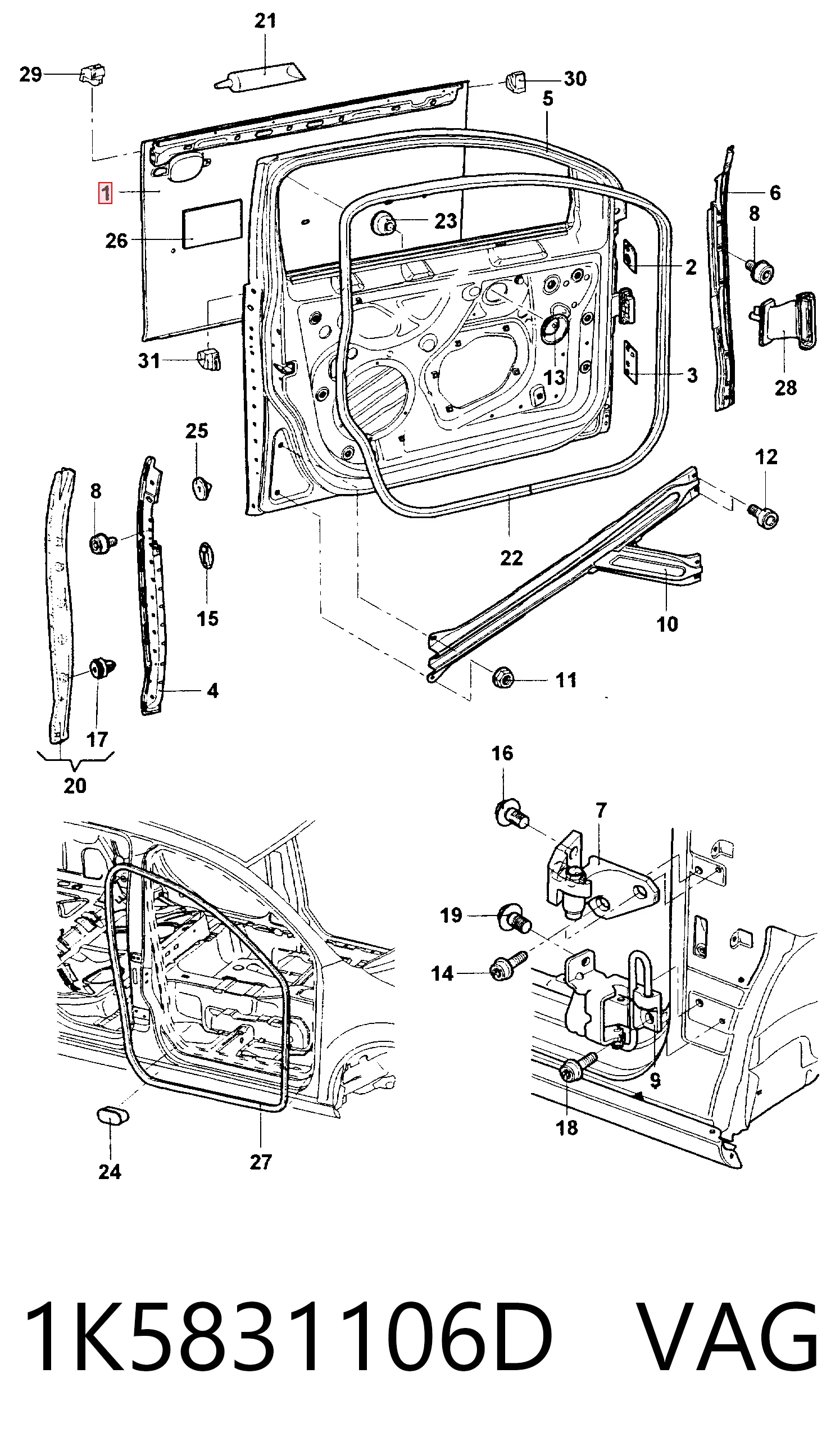 1K5831106D VAG