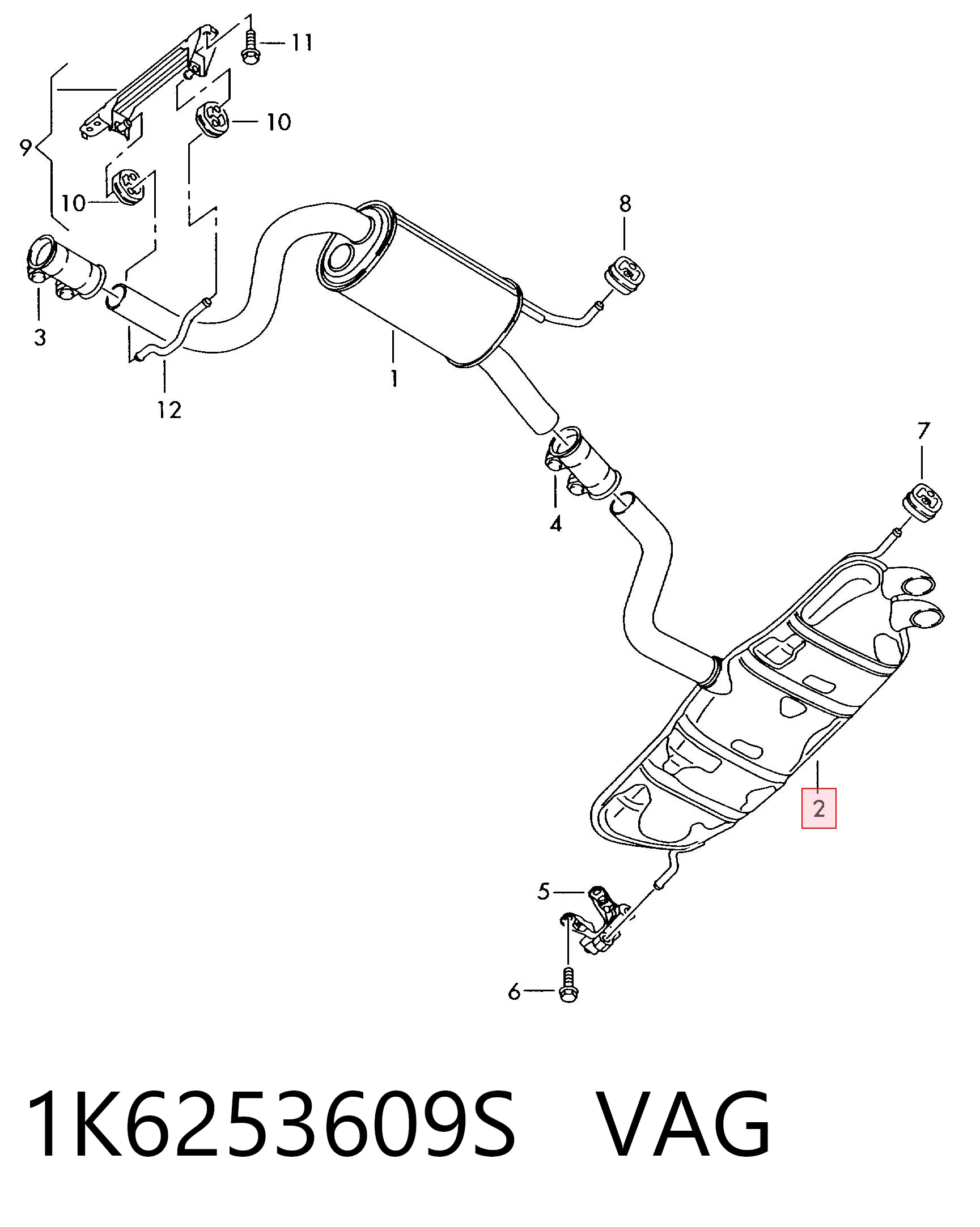 Comprar Silencioso trasero A3  8P1
