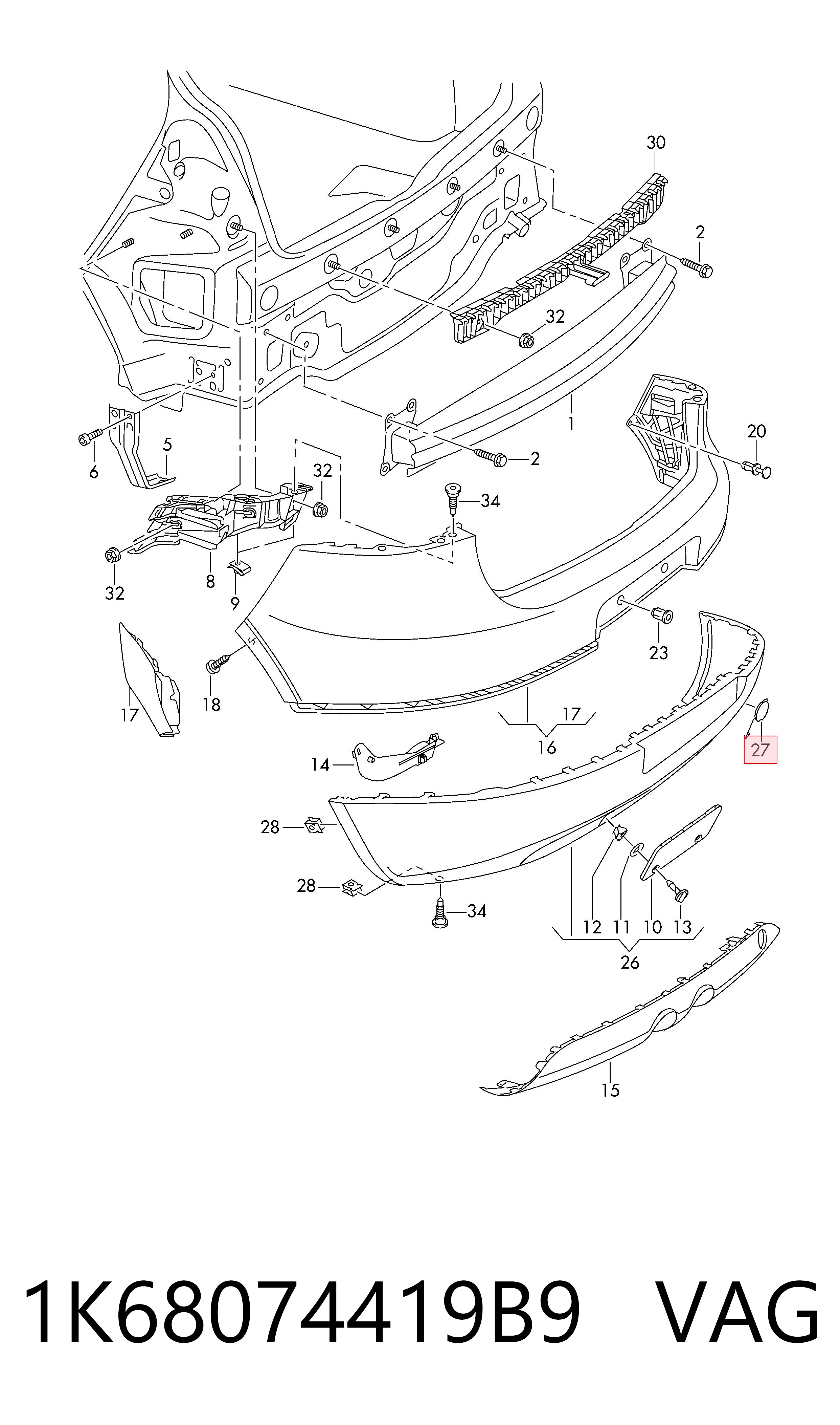 1K68074419B9 VAG