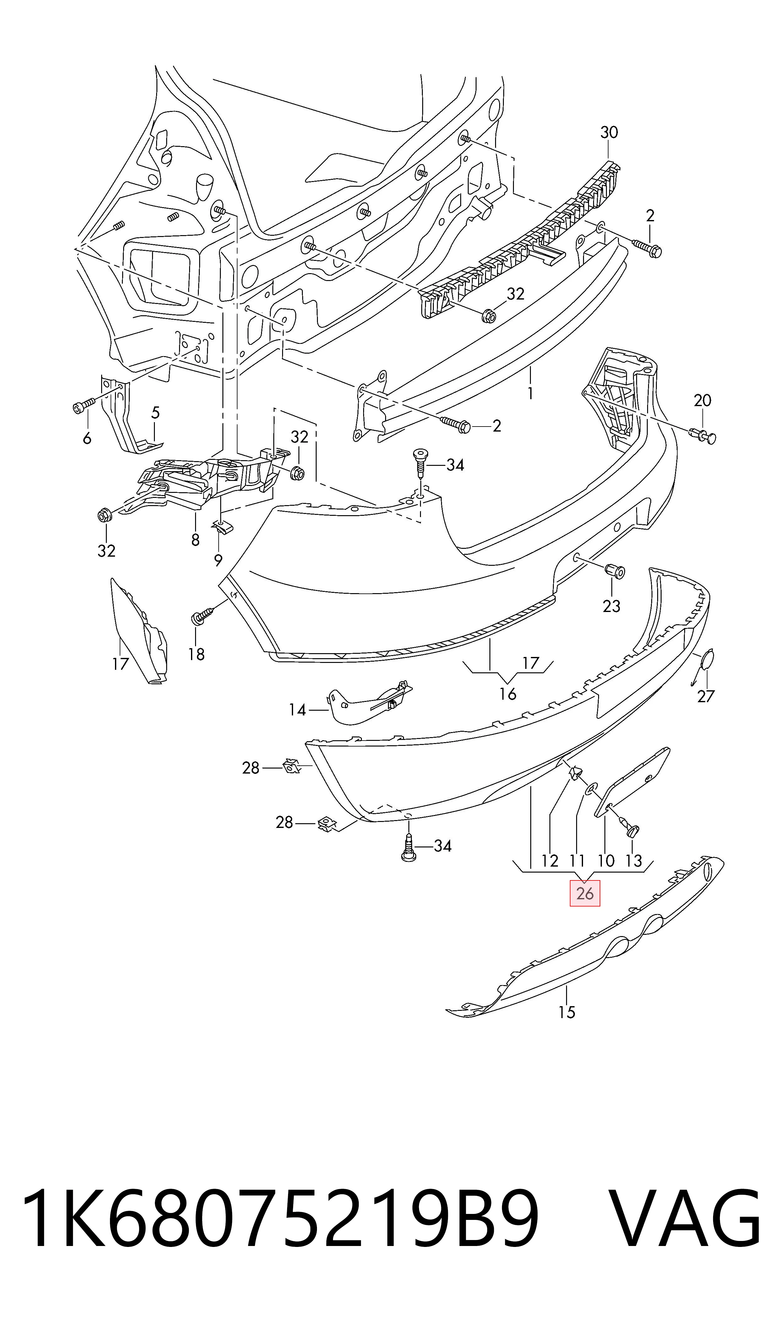 1K68075219B9 VAG