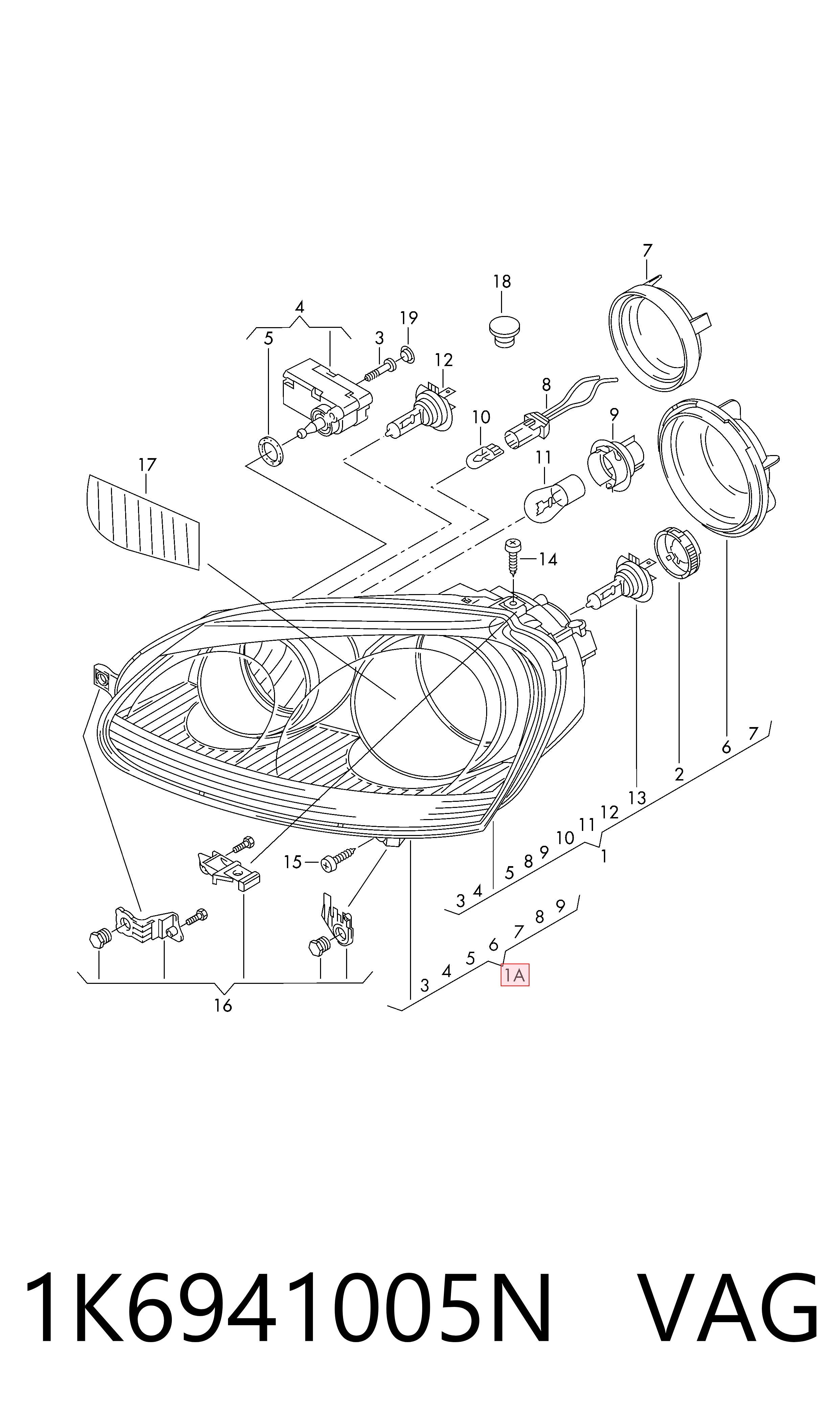 1K6941005N VAG Faros